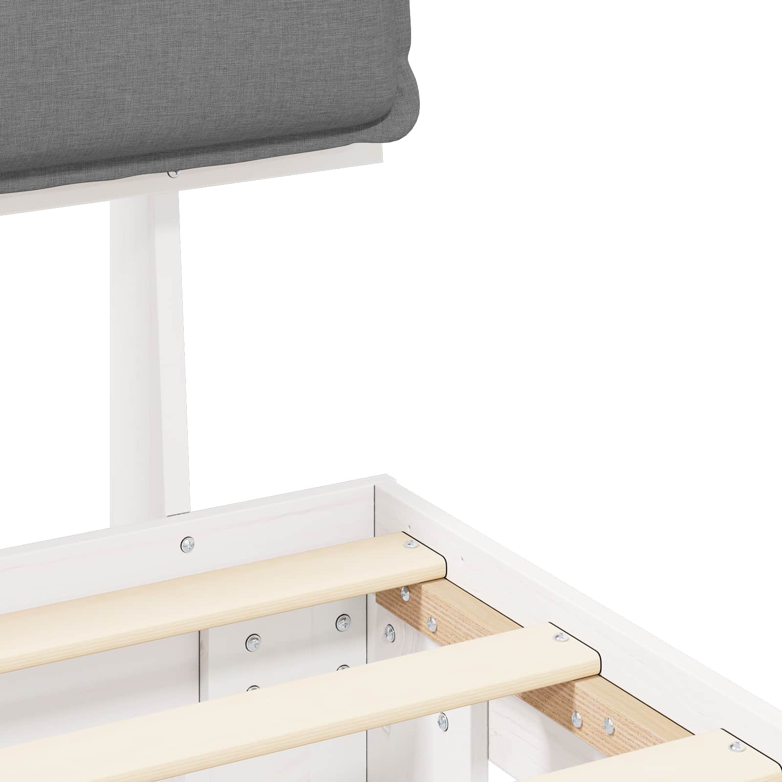 Bedframe met Gevoerd Hoofdgedeelte Lichtgrijs 160 x 200 cm is nu te koop bij PeponiXL, paradijselijk wonen!