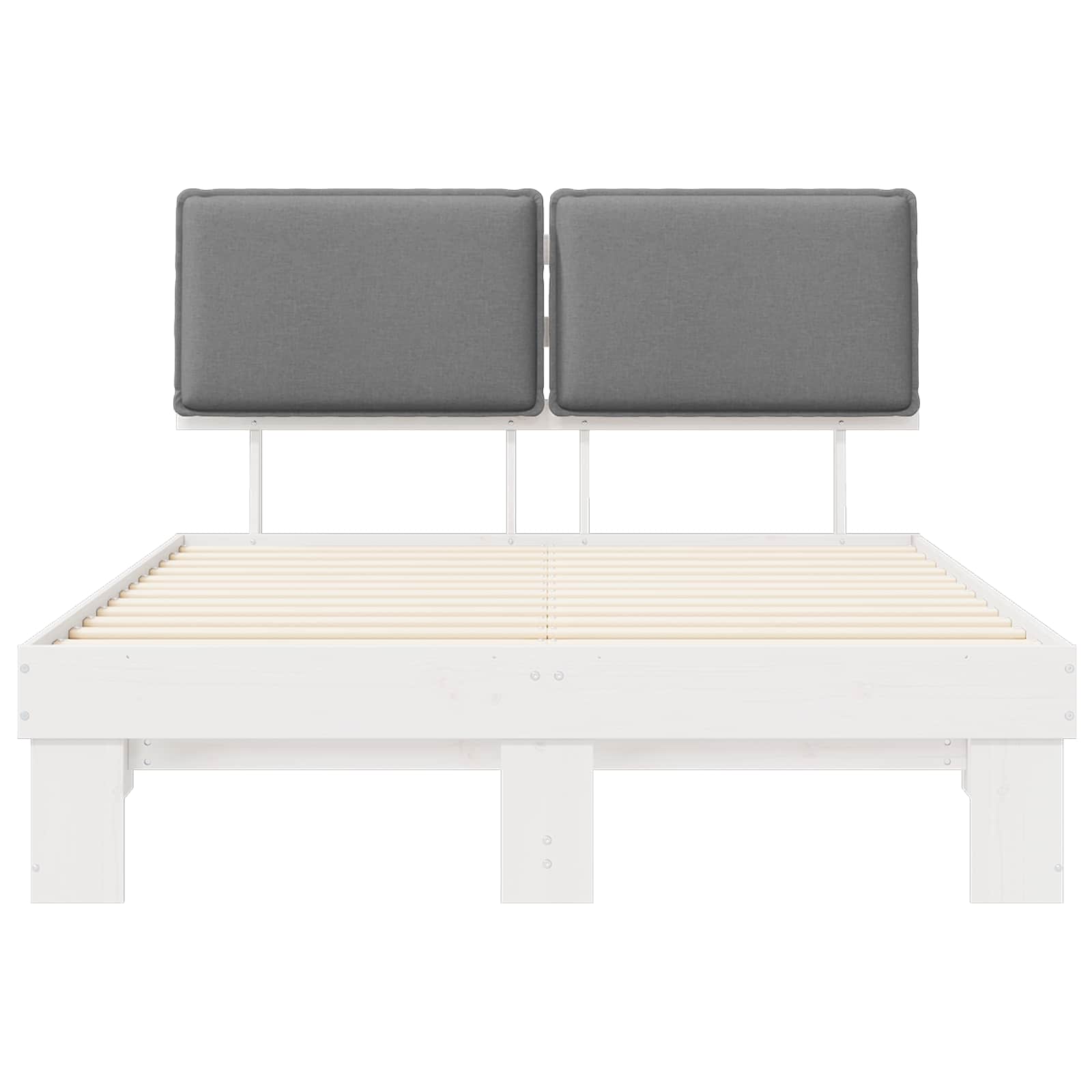 Bedframe met Gevoerd Hoofdgedeelte Lichtgrijs 160 x 200 cm is nu te koop bij PeponiXL, paradijselijk wonen!