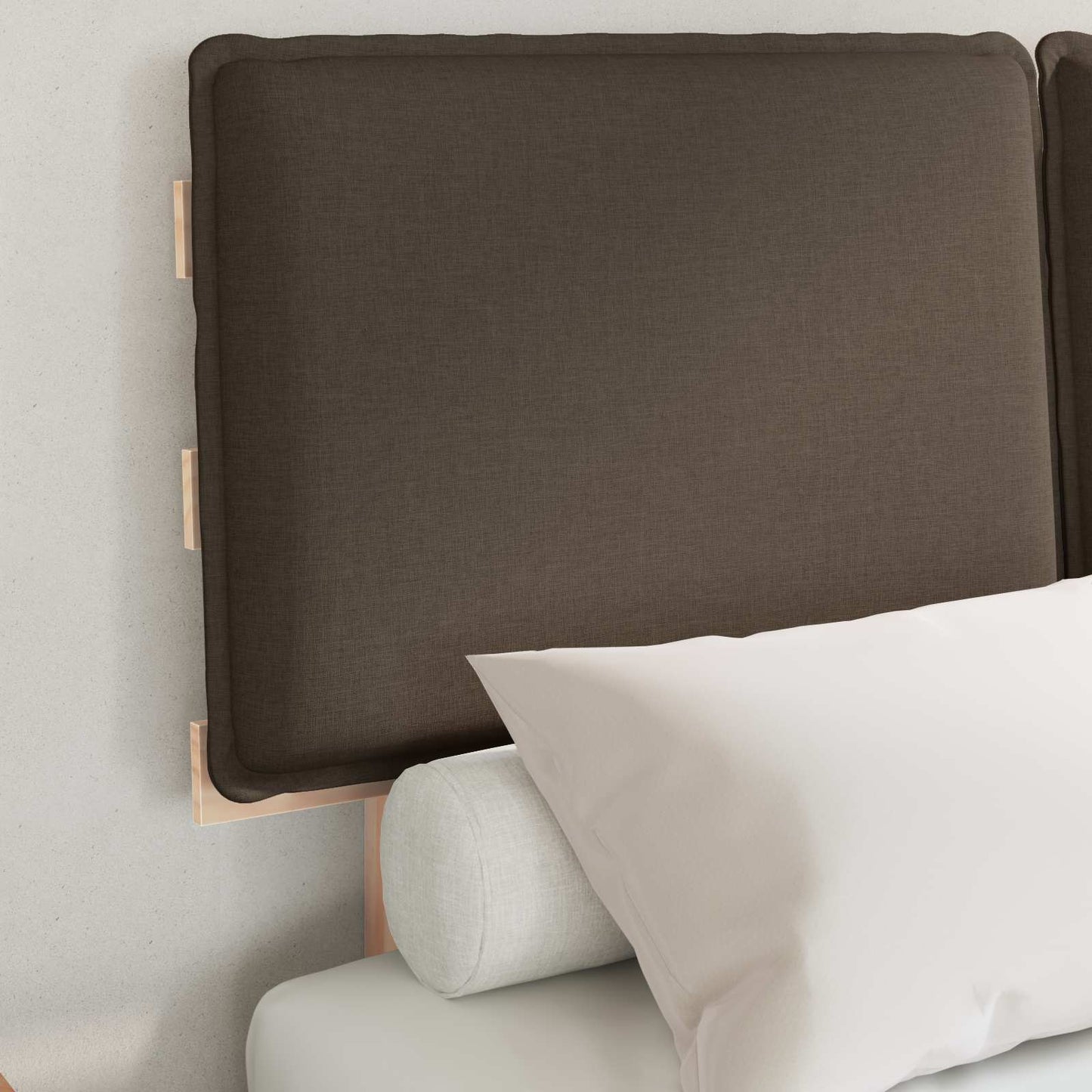 Bedframe met Gevoerd Hoofdgedeelte Taupe 120 x 200 cm is nu te koop bij PeponiXL, paradijselijk wonen!