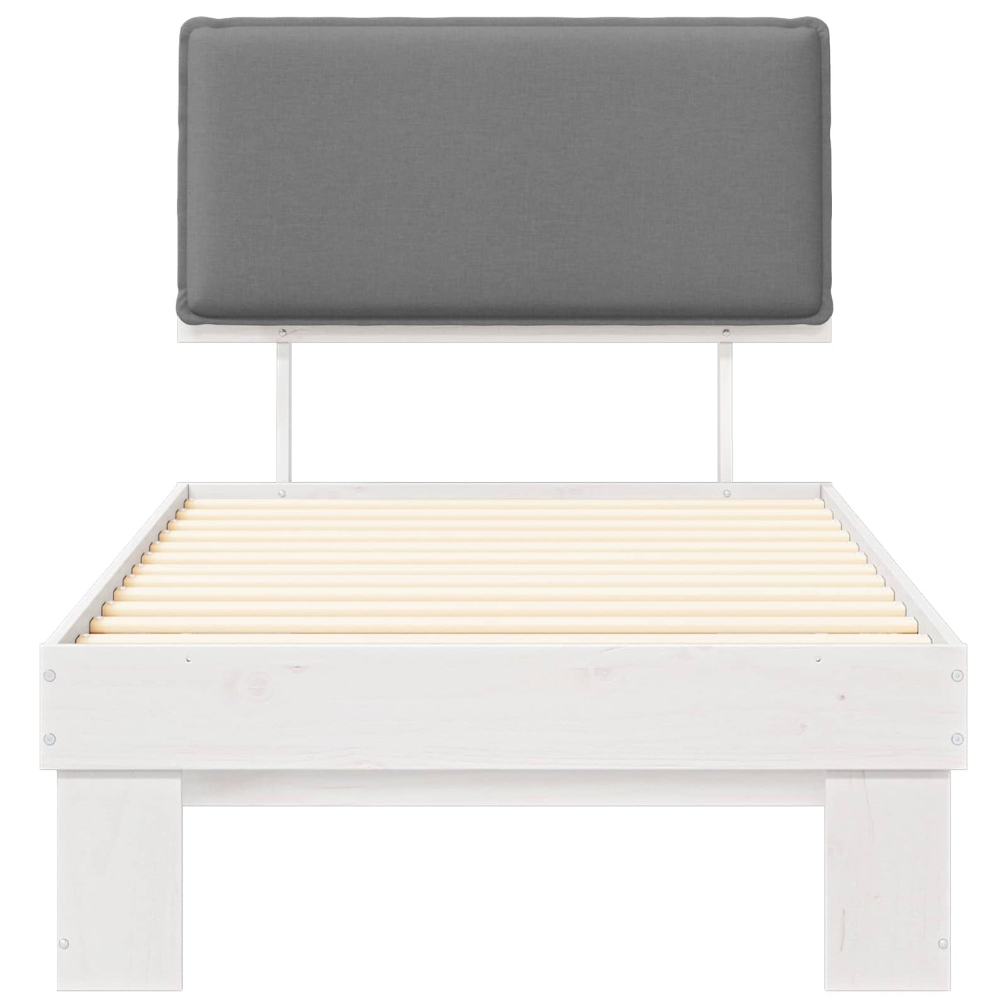 Bedframe met Gevoerd Hoofdgedeelte Lichtgrijs 80 x 200 cm is nu te koop bij PeponiXL, paradijselijk wonen!