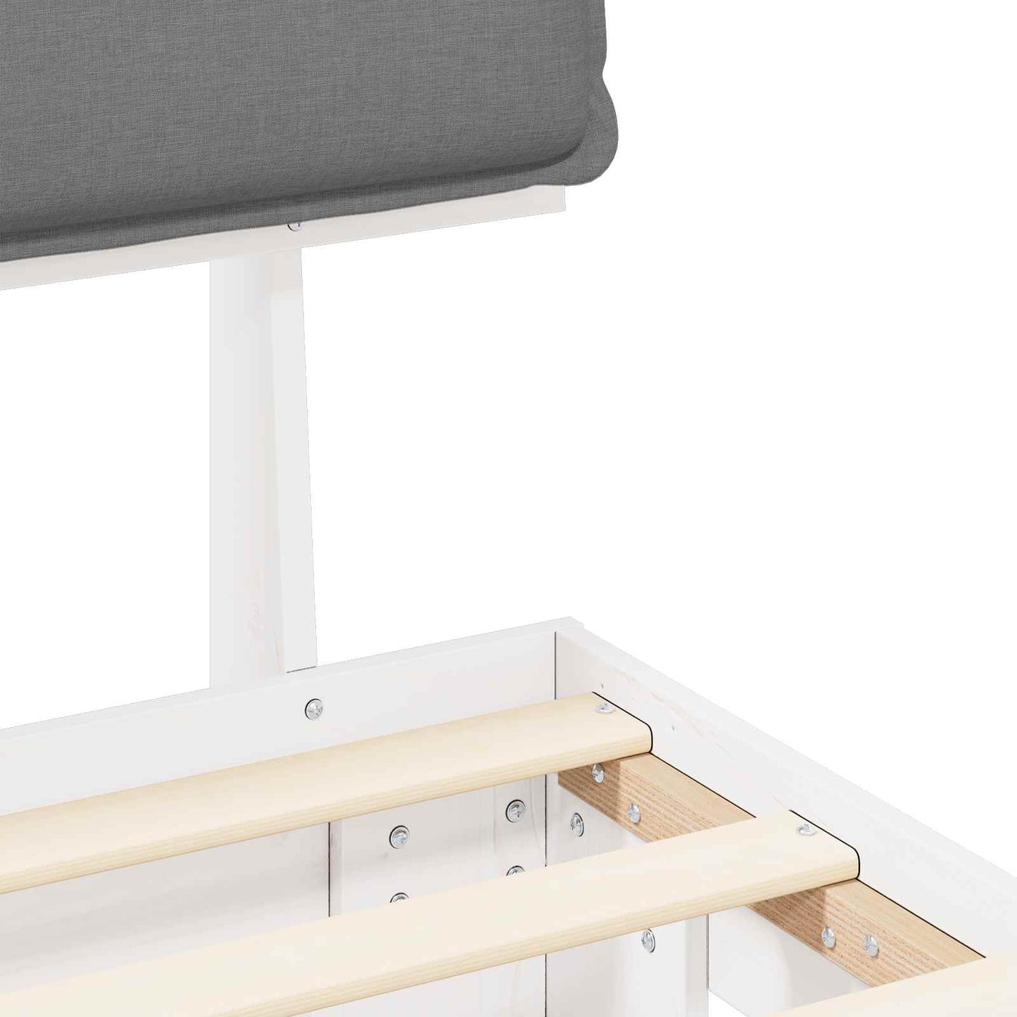 Bedframe met Gevoerd Hoofdgedeelte Lichtgrijs 90 x 190 cm is nu te koop bij PeponiXL, paradijselijk wonen!