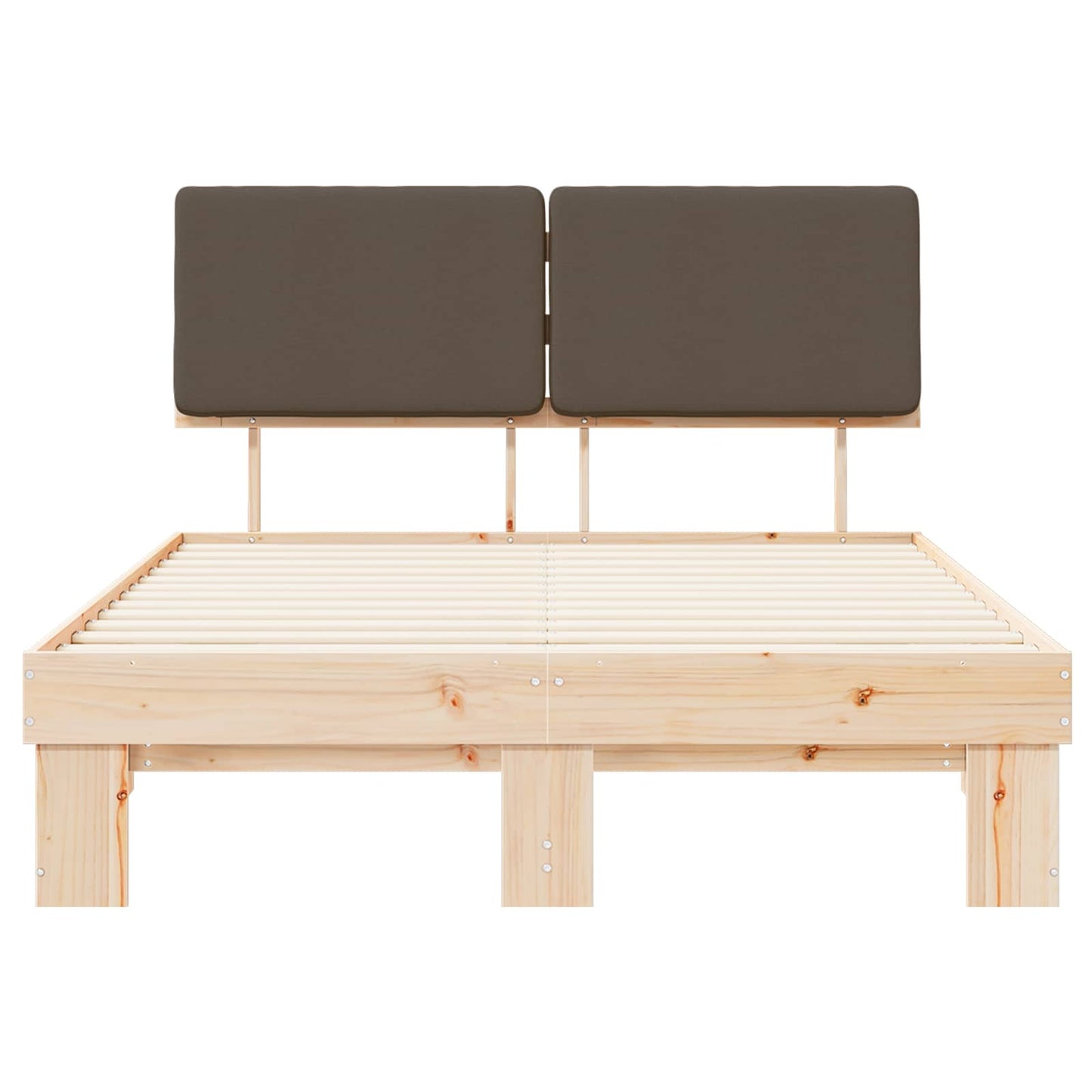 Bedframe met Gevoerd Hoofdgedeelte Taupe 140 x 200 cm is nu te koop bij PeponiXL, paradijselijk wonen!