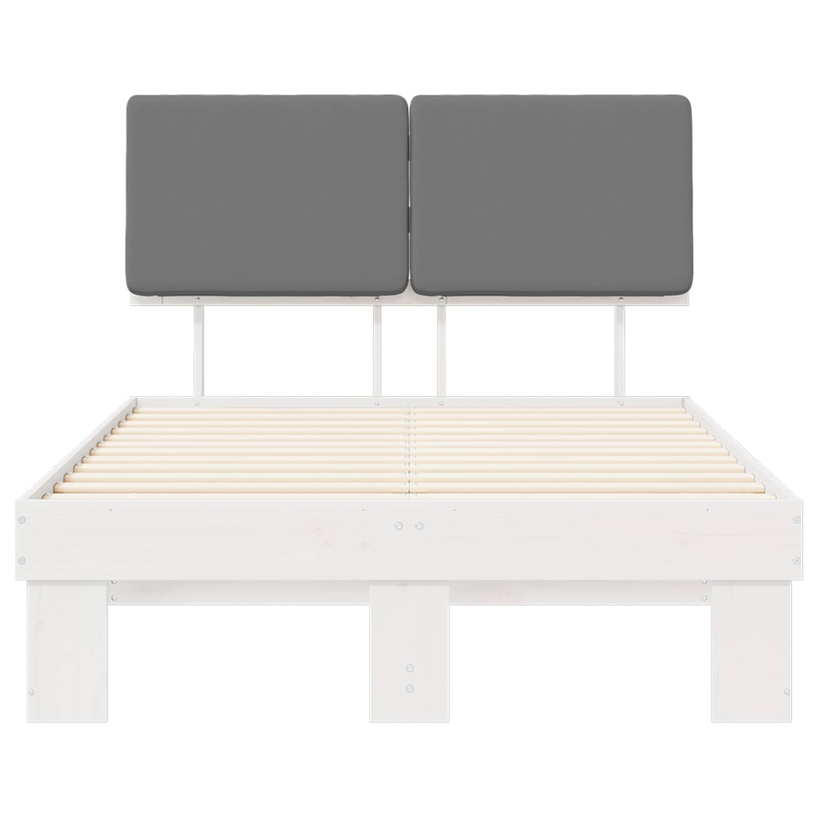 Bedframe met Gevoerd Hoofdgedeelte Lichtgrijs 120 x 200 cm is nu te koop bij PeponiXL, paradijselijk wonen!