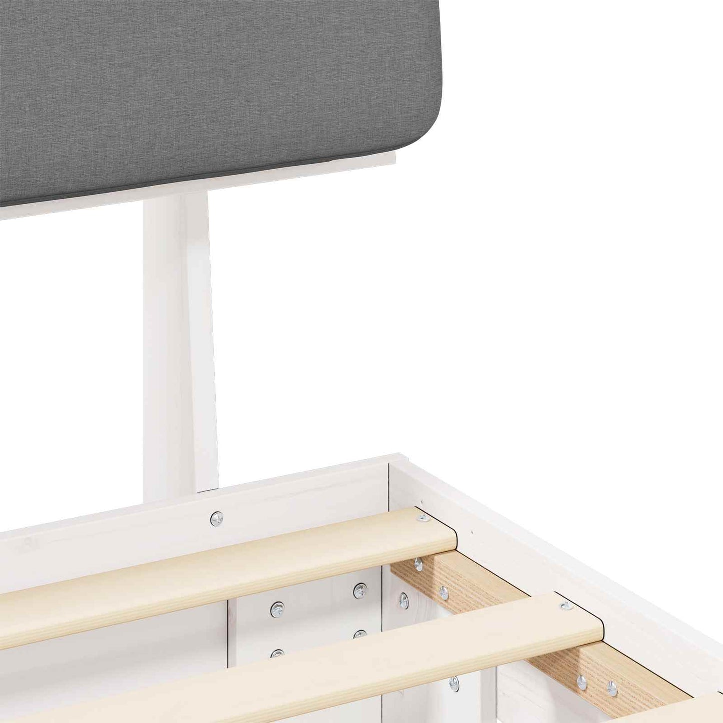 Bedframe met Gevoerd Hoofdgedeelte Lichtgrijs 140 x 190 cm is nu te koop bij PeponiXL, paradijselijk wonen!