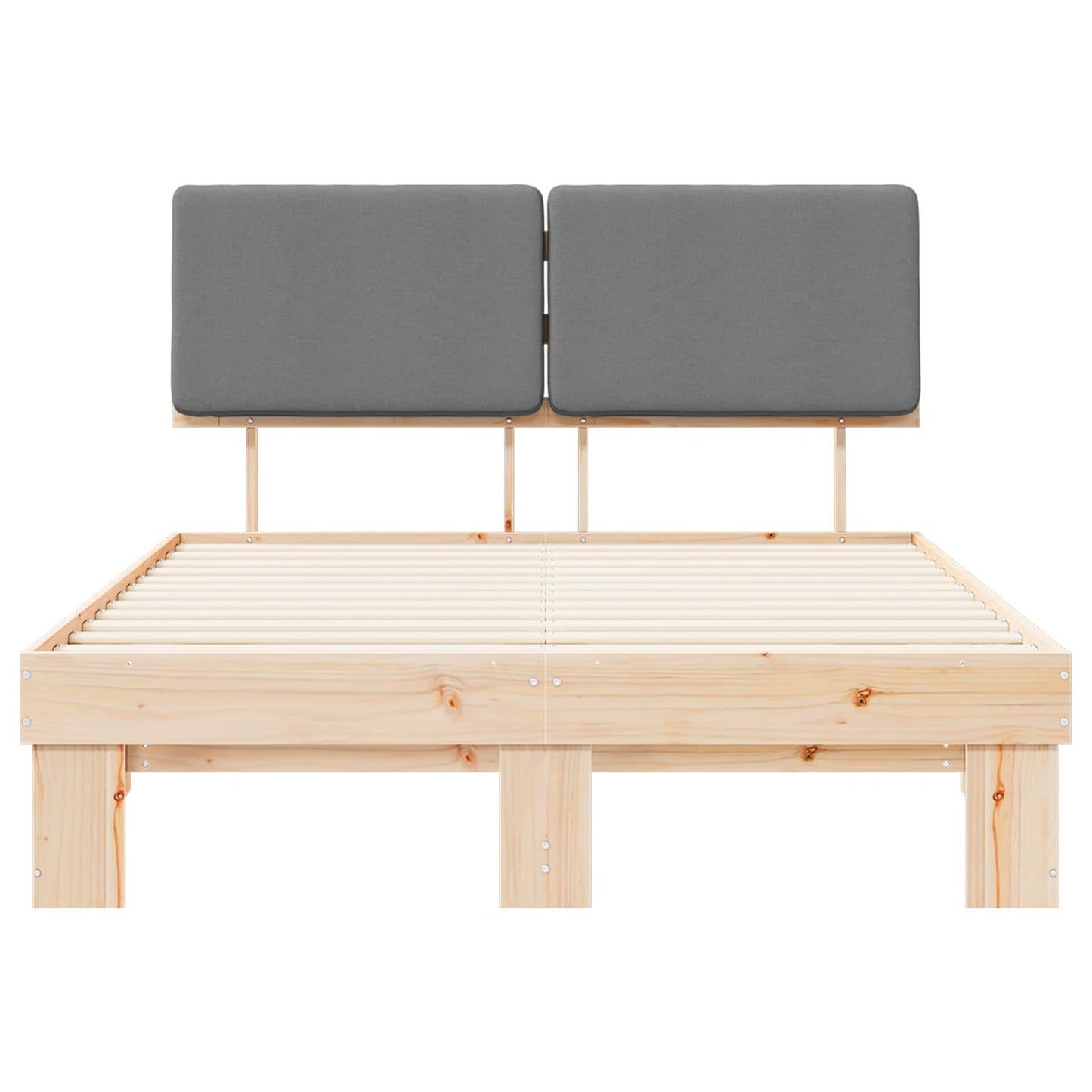 Bedframe met Gevoerd Hoofdgedeelte Lichtgrijs 120 x 190 cm is nu te koop bij PeponiXL, paradijselijk wonen!