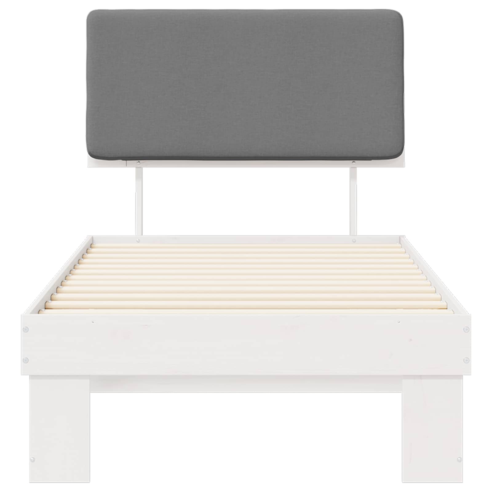 Bedframe met Gevoerd Hoofdgedeelte Lichtgrijs 100 x 200 cm is nu te koop bij PeponiXL, paradijselijk wonen!