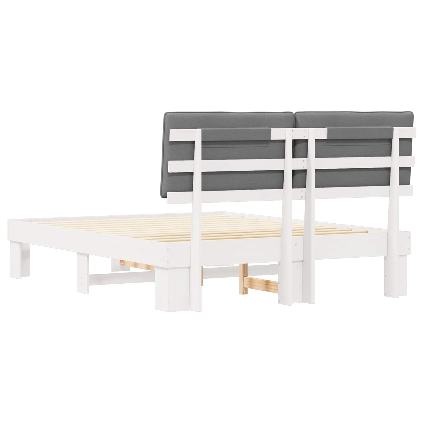 Bedframe met Gevoerd Hoofdgedeelte Lichtgrijs 160 x 200 cm is nu te koop bij PeponiXL, paradijselijk wonen!