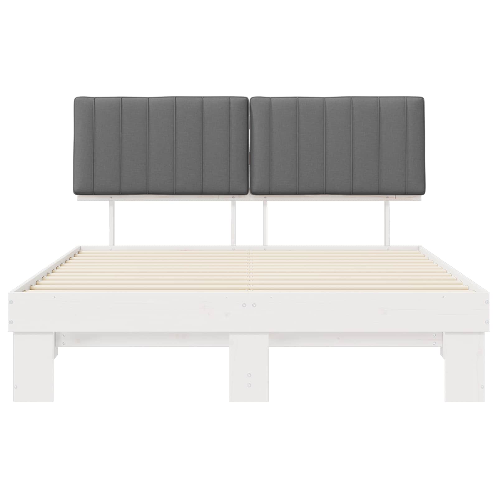 Bedframe met Gevoerd Hoofdgedeelte Lichtgrijs 160 x 200 cm is nu te koop bij PeponiXL, paradijselijk wonen!