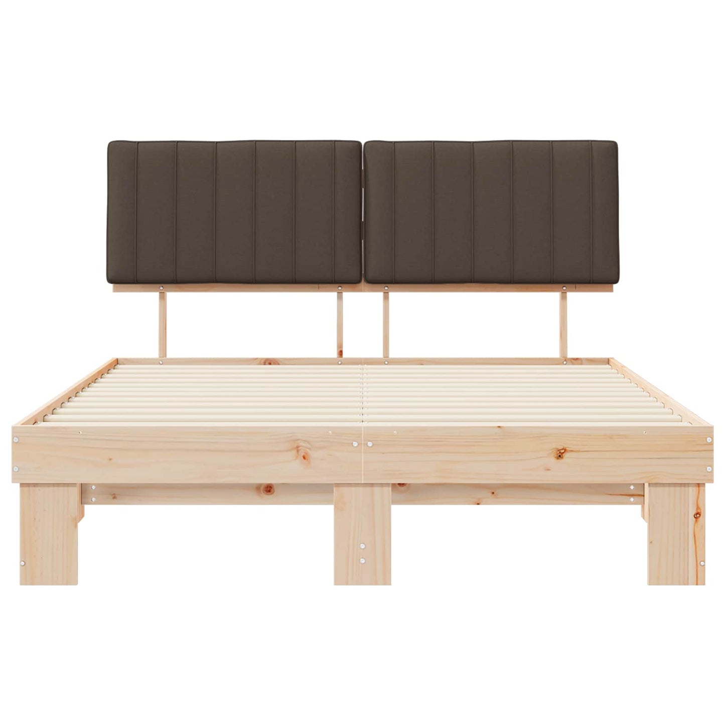 Bedframe met Gevoerd Hoofdgedeelte Taupe 150 x 200 cm is nu te koop bij PeponiXL, paradijselijk wonen!