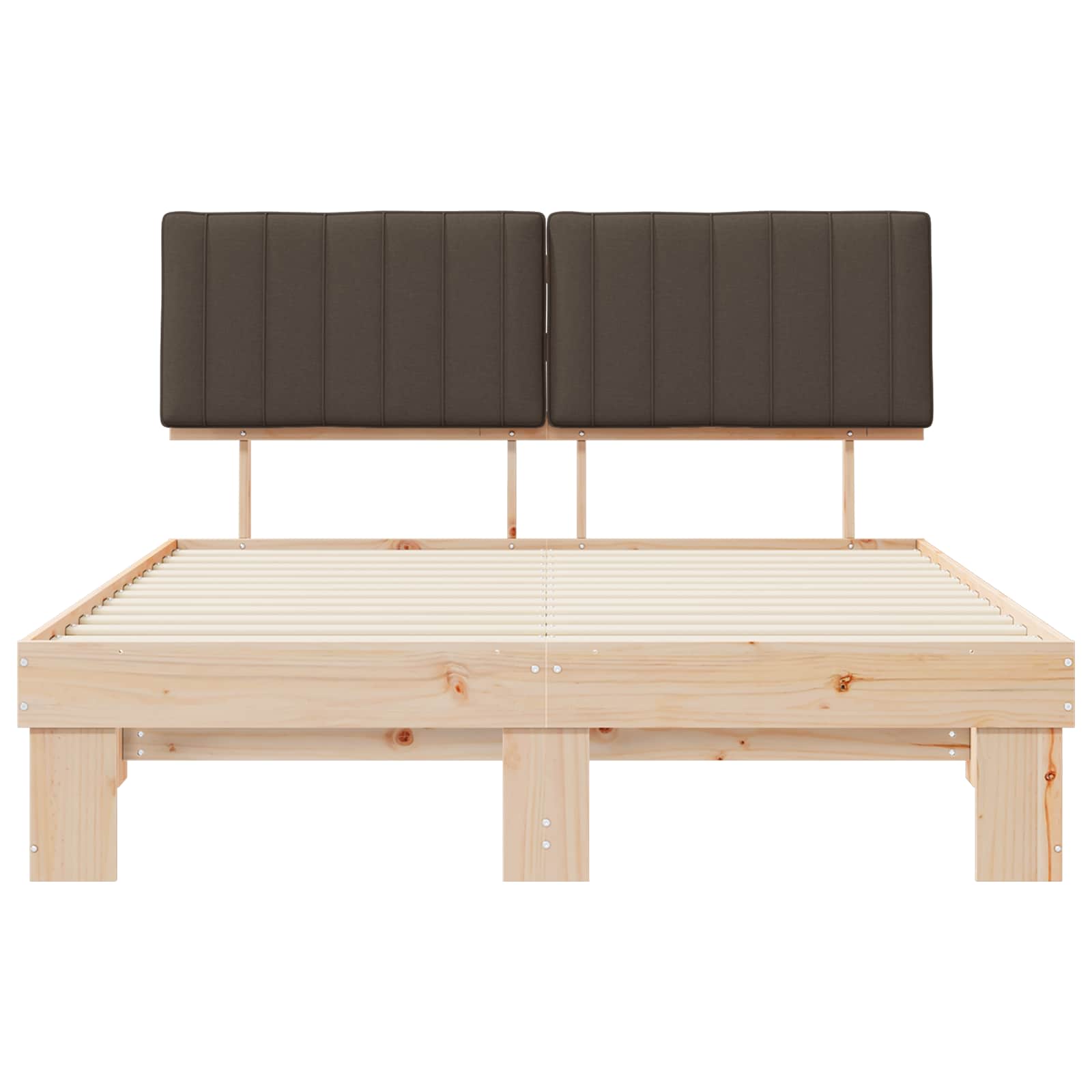 Bedframe met Gevoerd Hoofdgedeelte Taupe 150 x 200 cm is nu te koop bij PeponiXL, paradijselijk wonen!