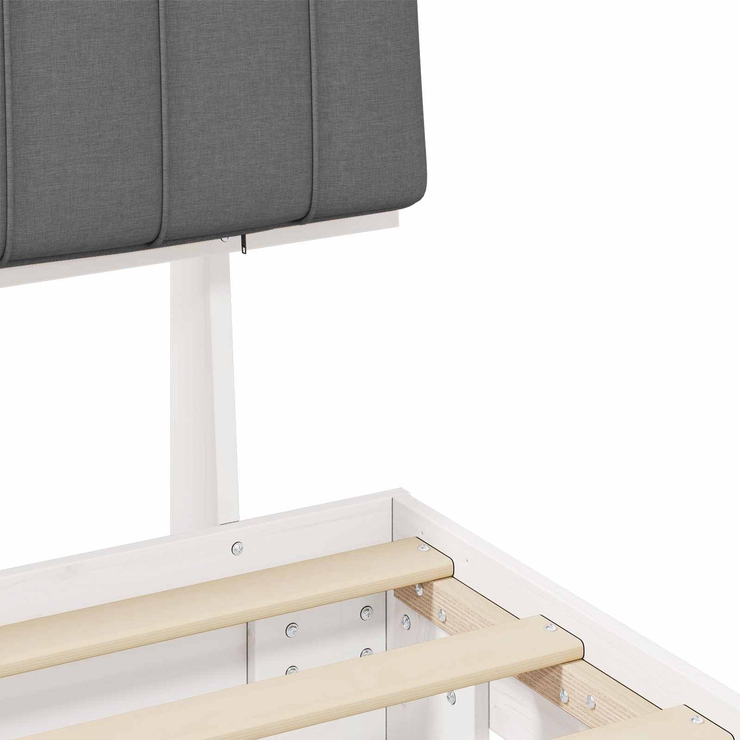 Bedframe met Gevoerd Hoofdgedeelte Lichtgrijs 140 x 190 cm is nu te koop bij PeponiXL, paradijselijk wonen!
