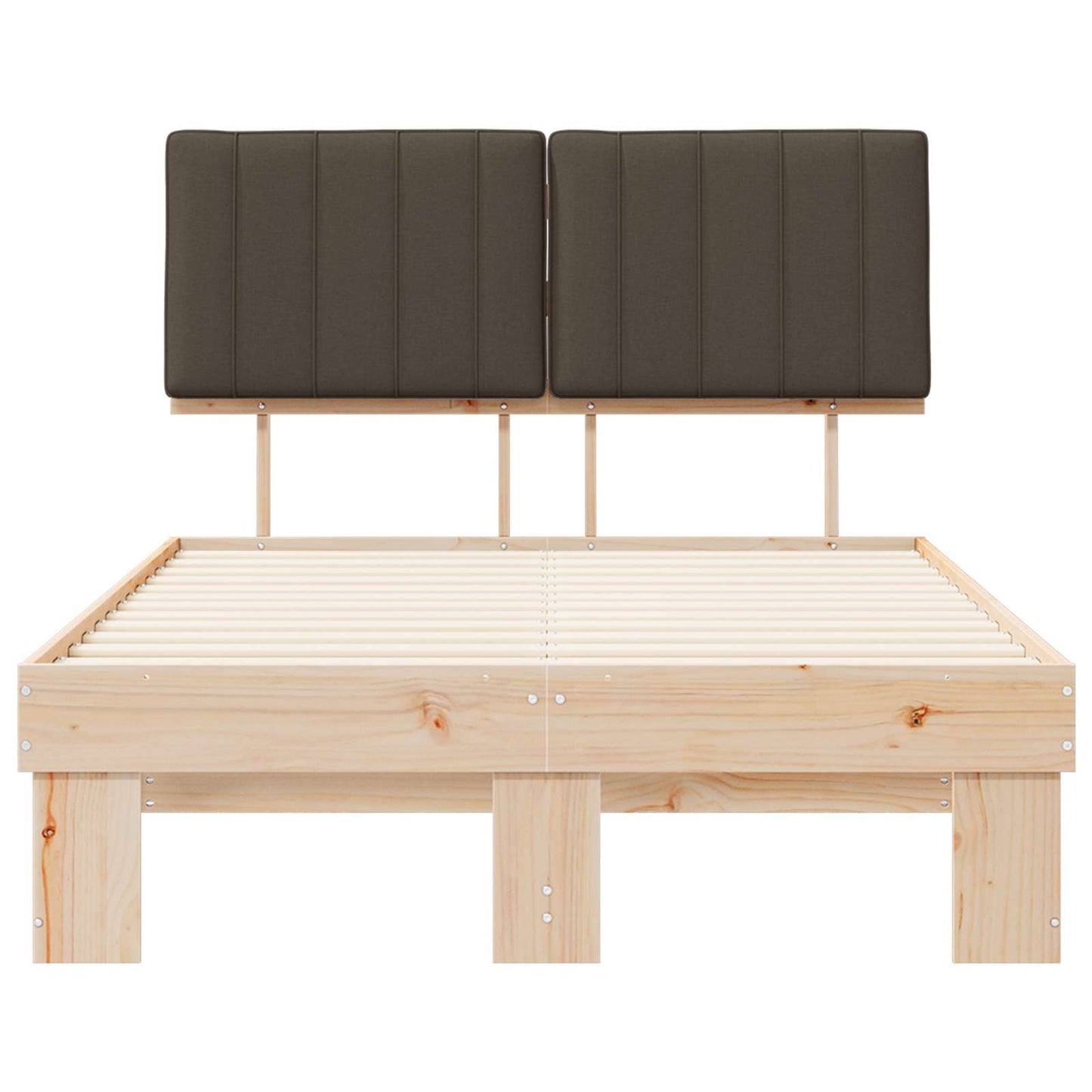 Bedframe met Gevoerd Hoofdgedeelte Taupe 120 x 190 cm is nu te koop bij PeponiXL, paradijselijk wonen!