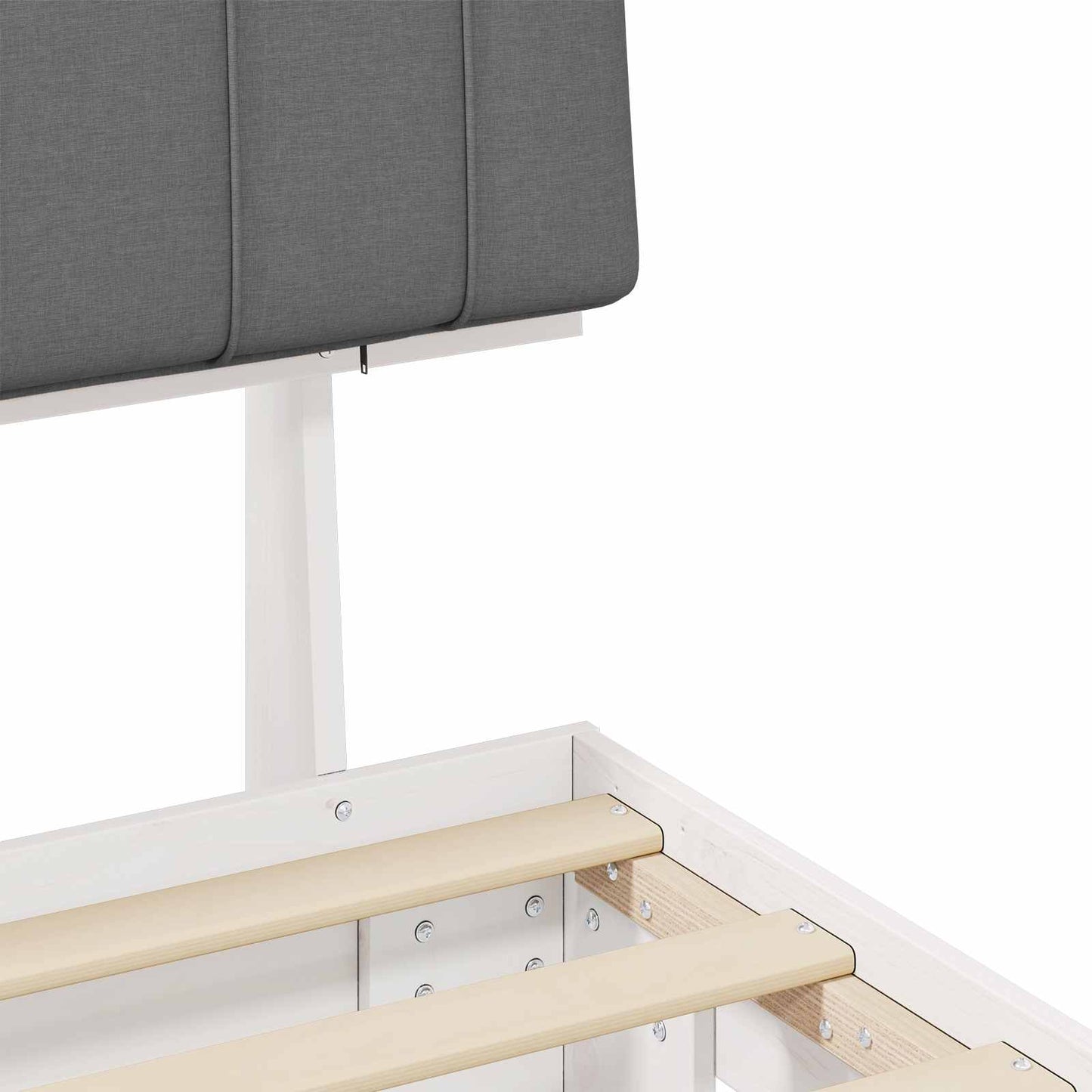 Bedframe met Gevoerd Hoofdgedeelte Lichtgrijs 120 x 190 cm is nu te koop bij PeponiXL, paradijselijk wonen!