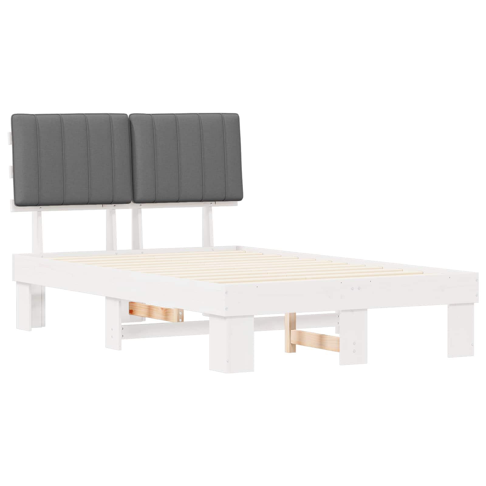 Bedframe met Gevoerd Hoofdgedeelte Lichtgrijs 120 x 190 cm is nu te koop bij PeponiXL, paradijselijk wonen!