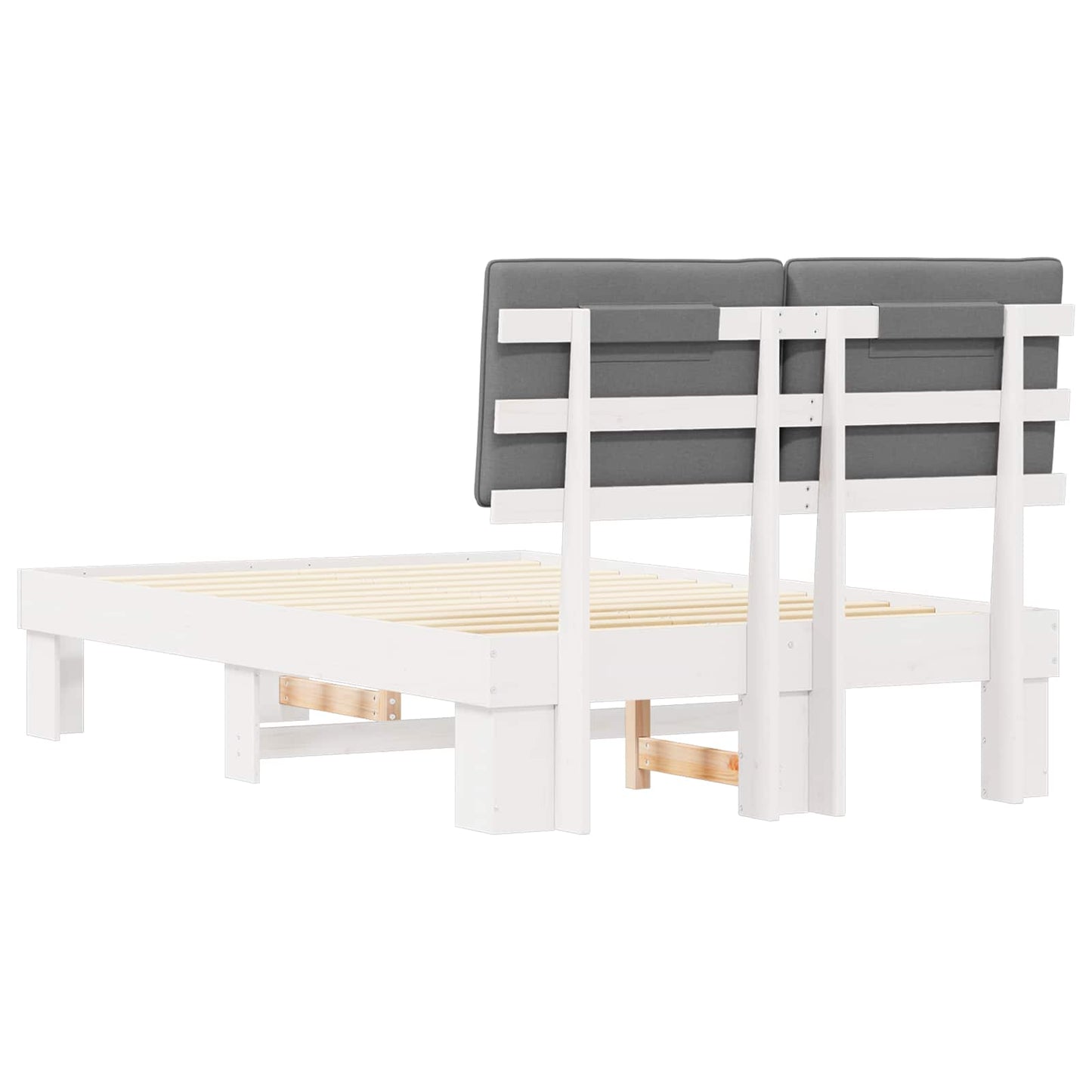 Bedframe met Gevoerd Hoofdgedeelte Lichtgrijs 120 x 190 cm is nu te koop bij PeponiXL, paradijselijk wonen!