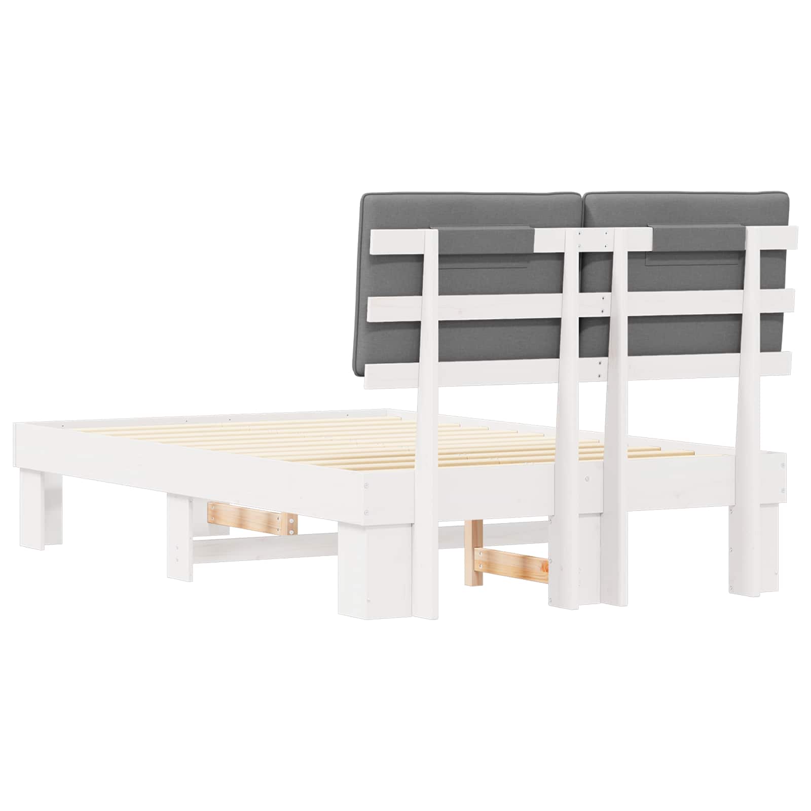 Bedframe met Gevoerd Hoofdgedeelte Lichtgrijs 120 x 190 cm is nu te koop bij PeponiXL, paradijselijk wonen!