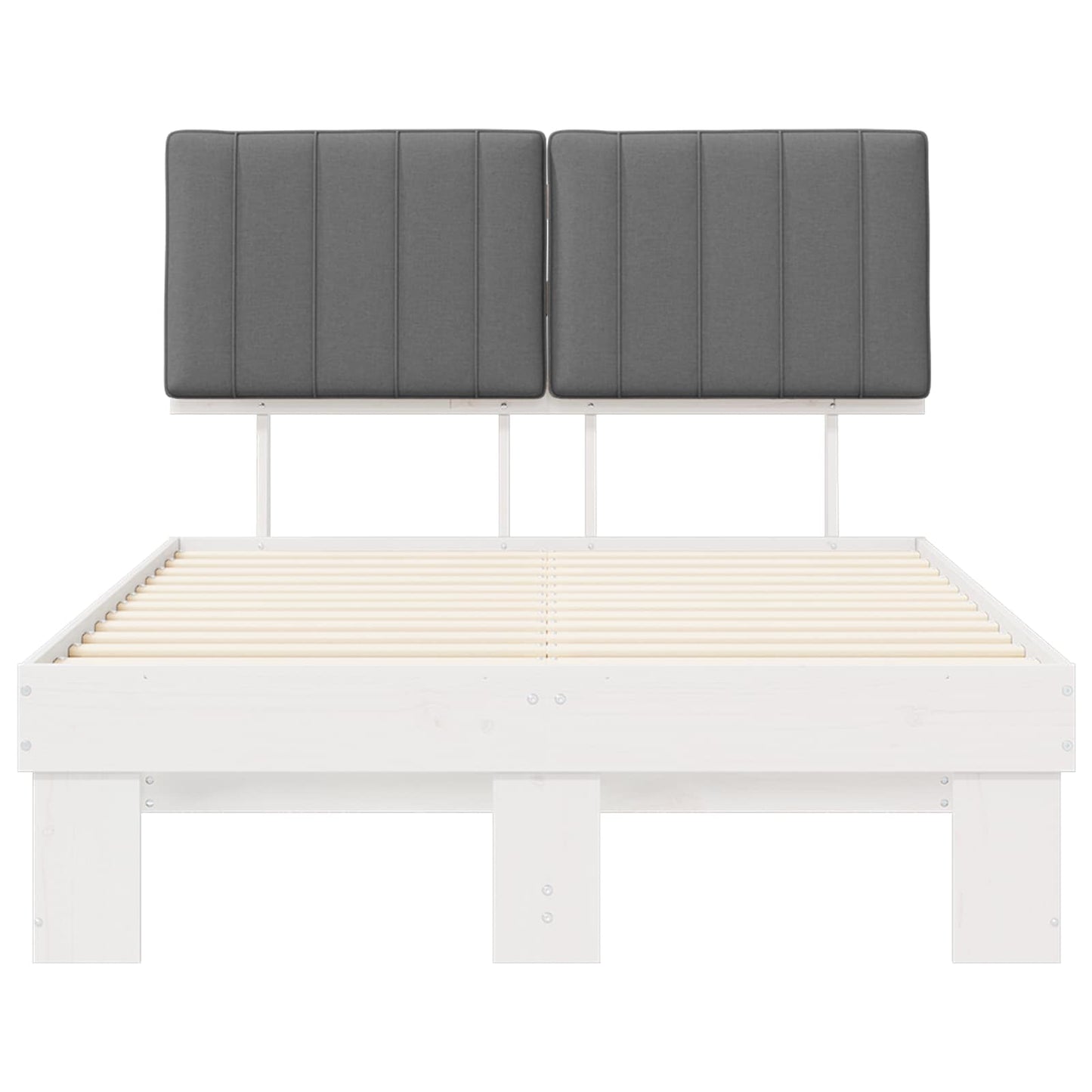 Bedframe met Gevoerd Hoofdgedeelte Lichtgrijs 120 x 190 cm is nu te koop bij PeponiXL, paradijselijk wonen!