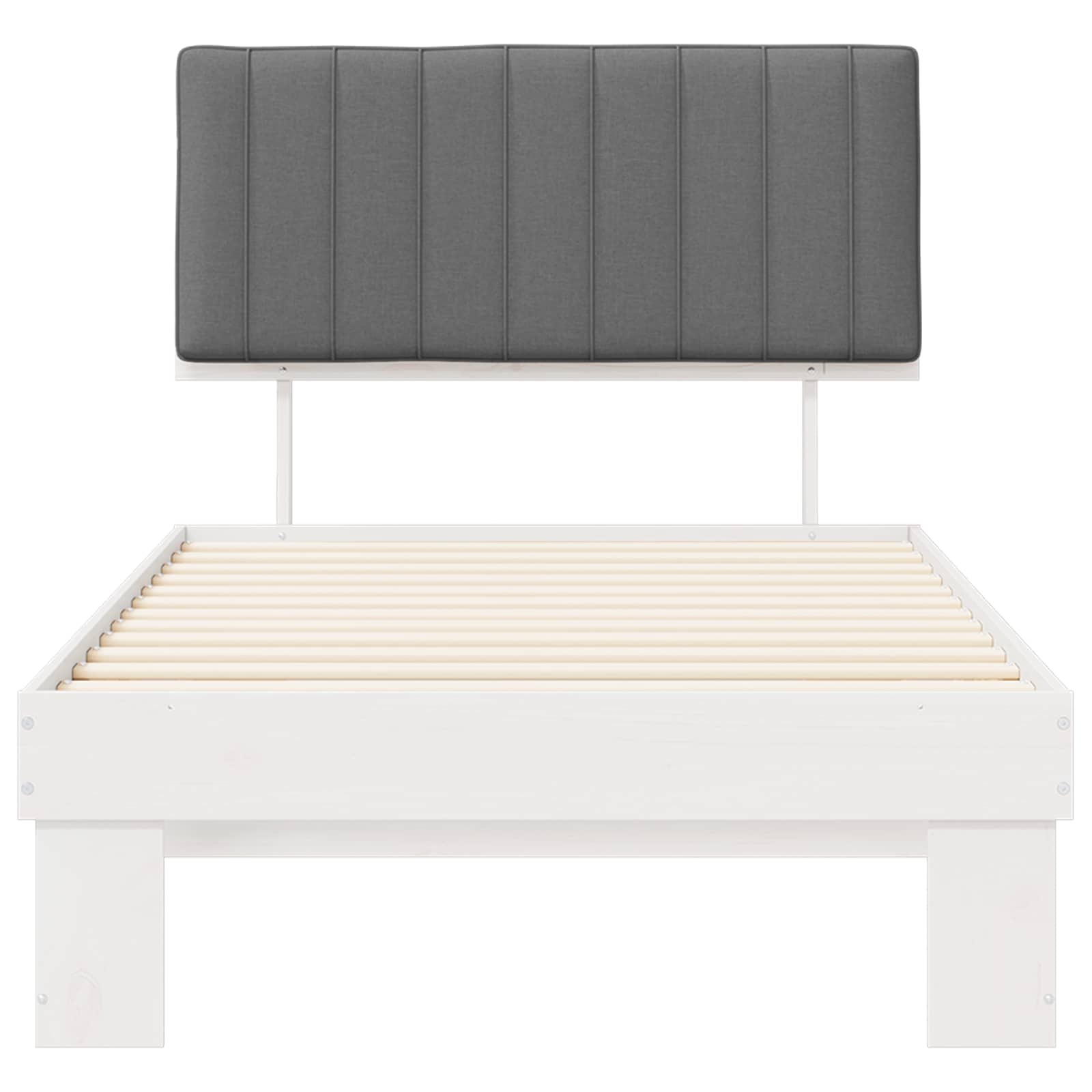Bedframe met Gevoerd Hoofdgedeelte Lichtgrijs 100 x 200 cm is nu te koop bij PeponiXL, paradijselijk wonen!