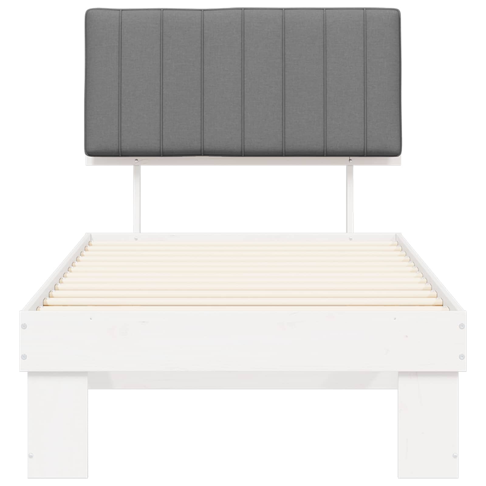 Bedframe met Gevoerd Hoofdgedeelte Lichtgrijs 90 x 190 cm is nu te koop bij PeponiXL, paradijselijk wonen!