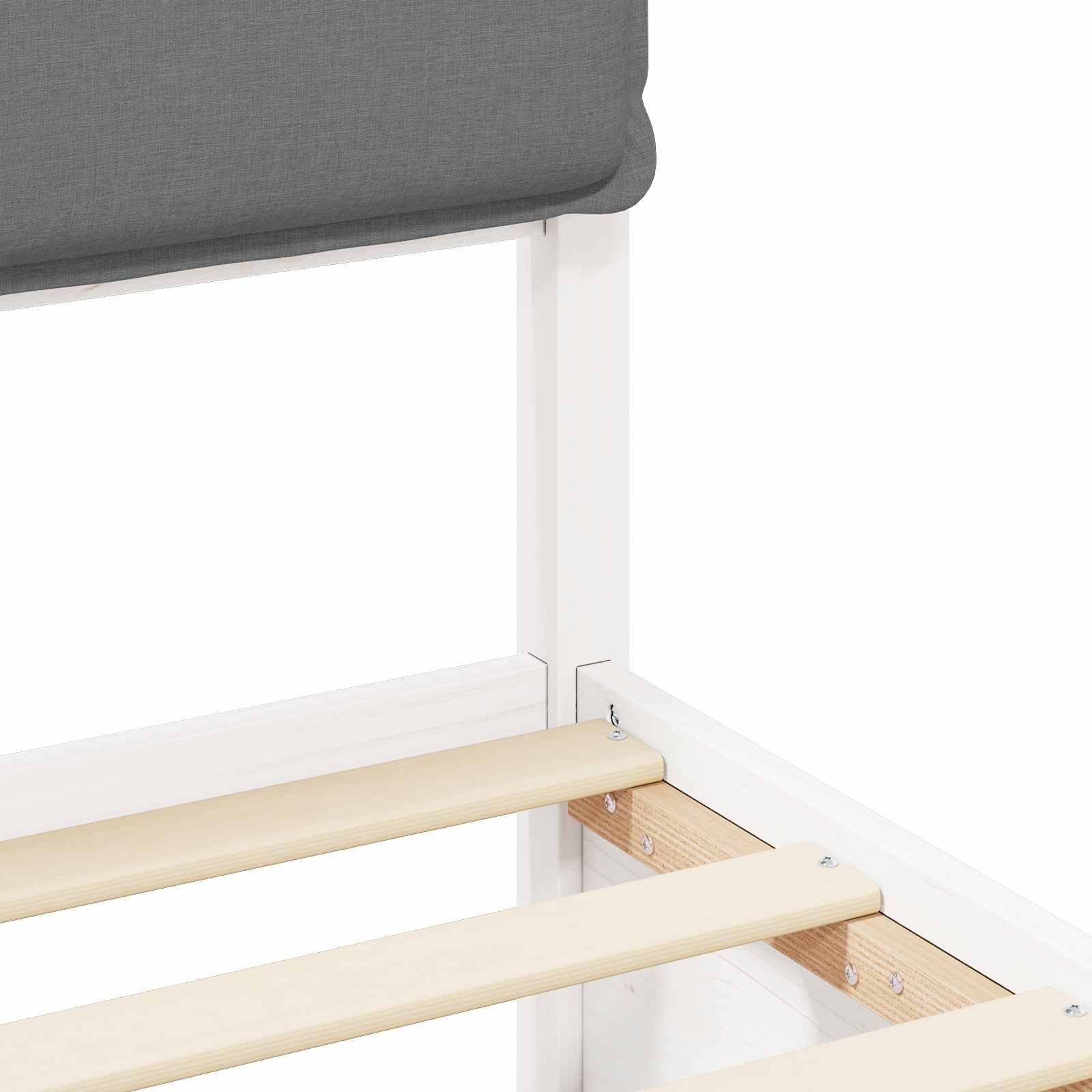 Bedframe met Gevoerd Hoofdgedeelte Lichtgrijs 100 x 200 cm is nu te koop bij PeponiXL, paradijselijk wonen!