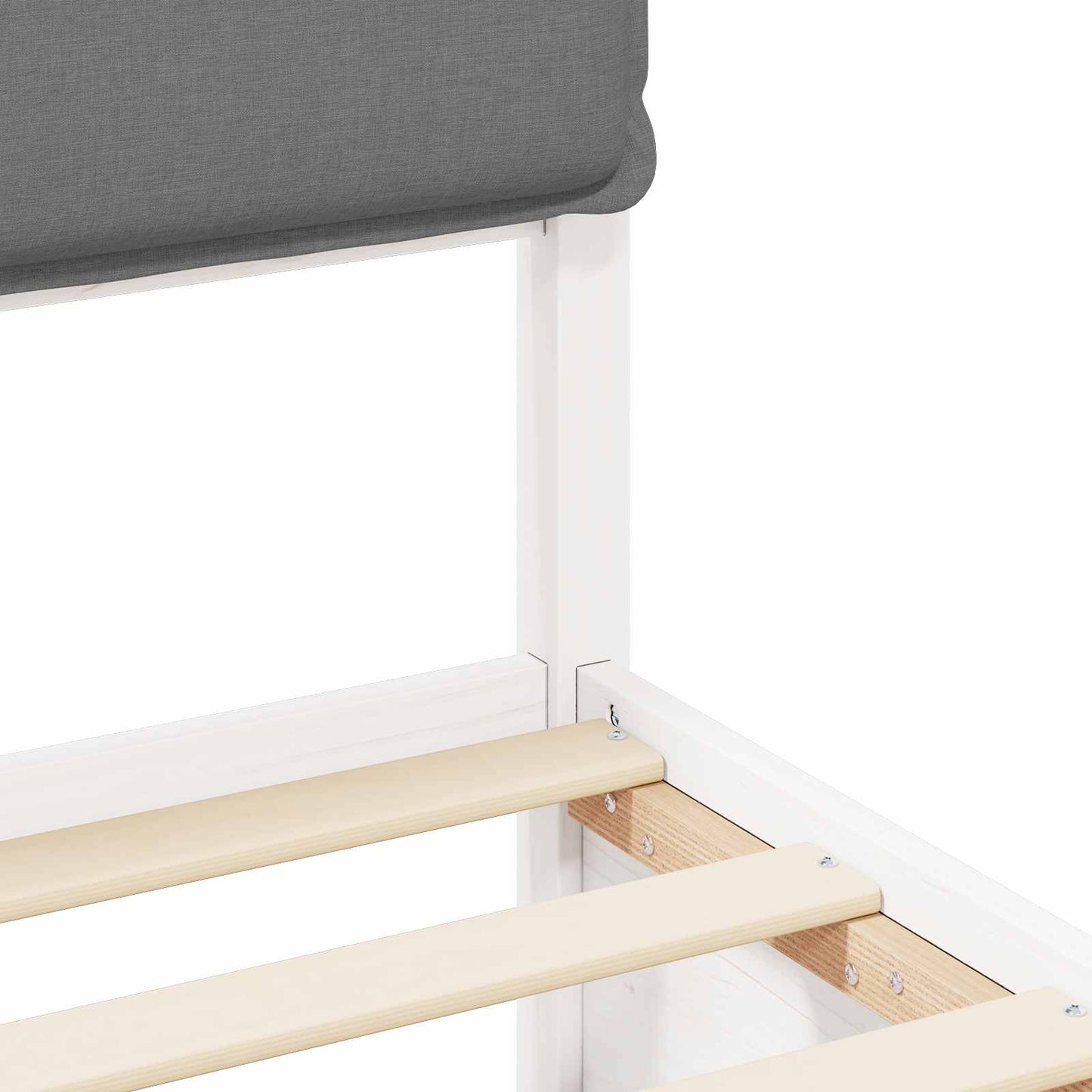 Bedframe met Gevoerd Hoofdgedeelte Lichtgrijs 90 x 200 cm is nu te koop bij PeponiXL, paradijselijk wonen!