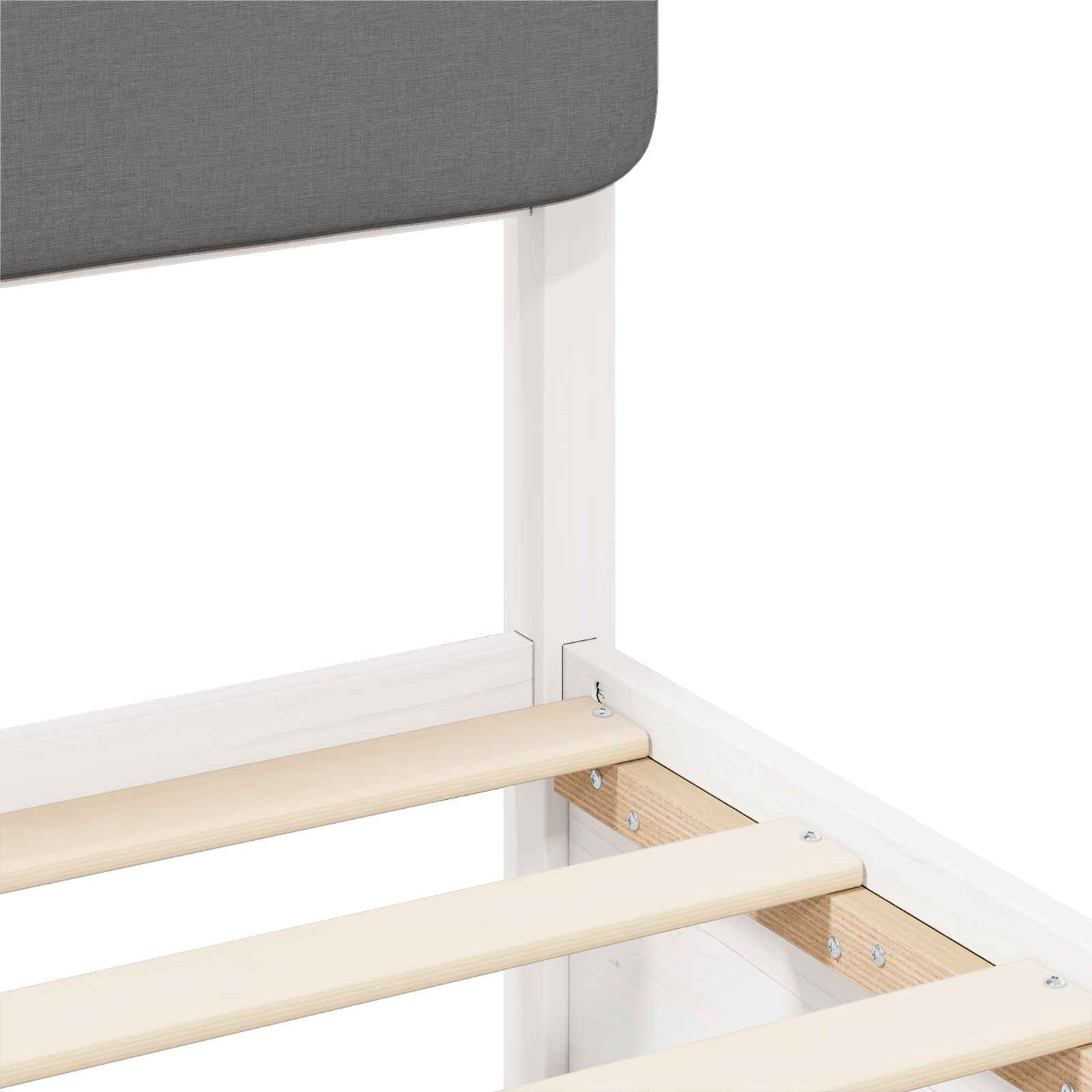 Bedframe met Gevoerd Hoofdgedeelte Lichtgrijs 80 x 200 cm is nu te koop bij PeponiXL, paradijselijk wonen!