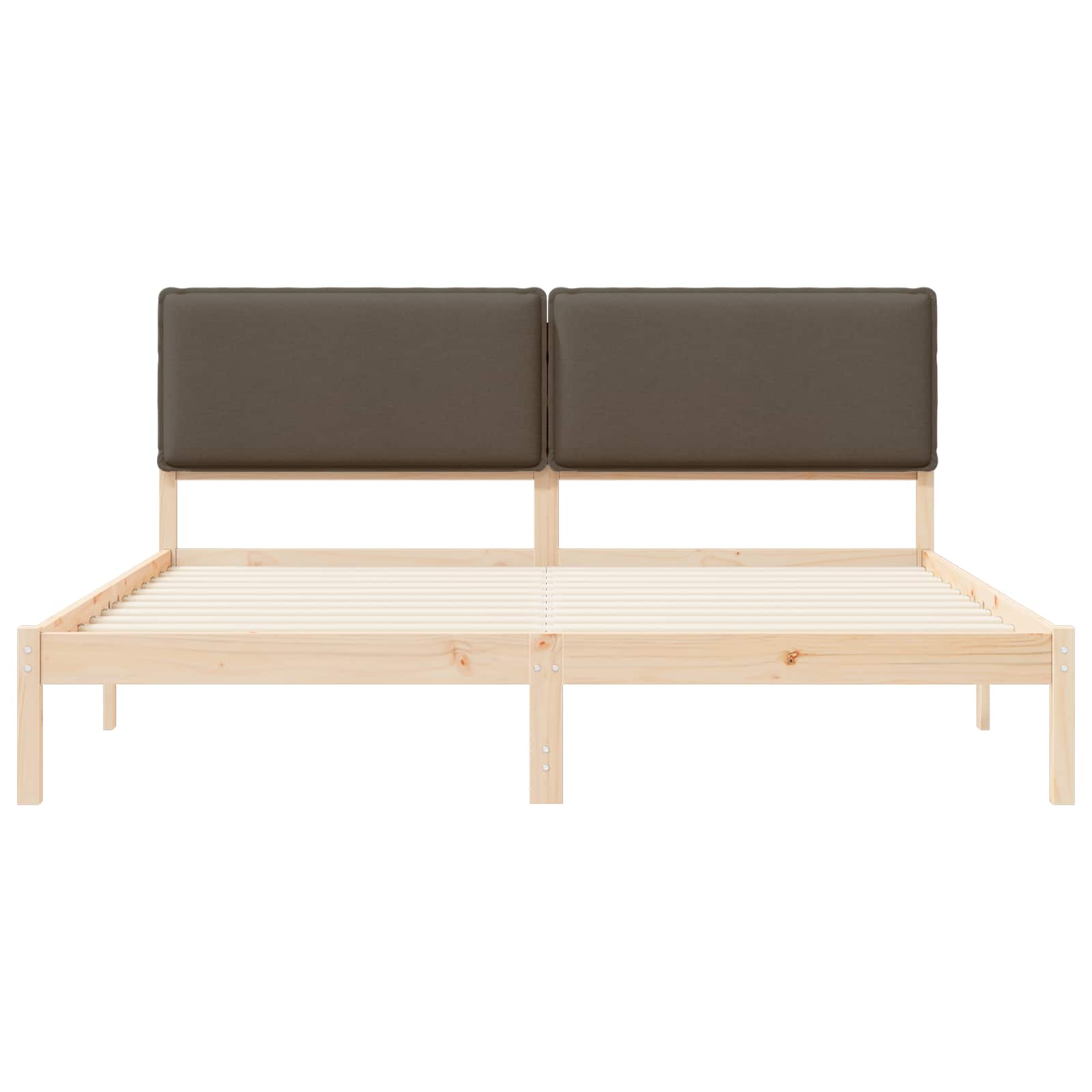 Bedframe met Gevoerd Hoofdgedeelte Taupe 180 x 200 cm is nu te koop bij PeponiXL, paradijselijk wonen!