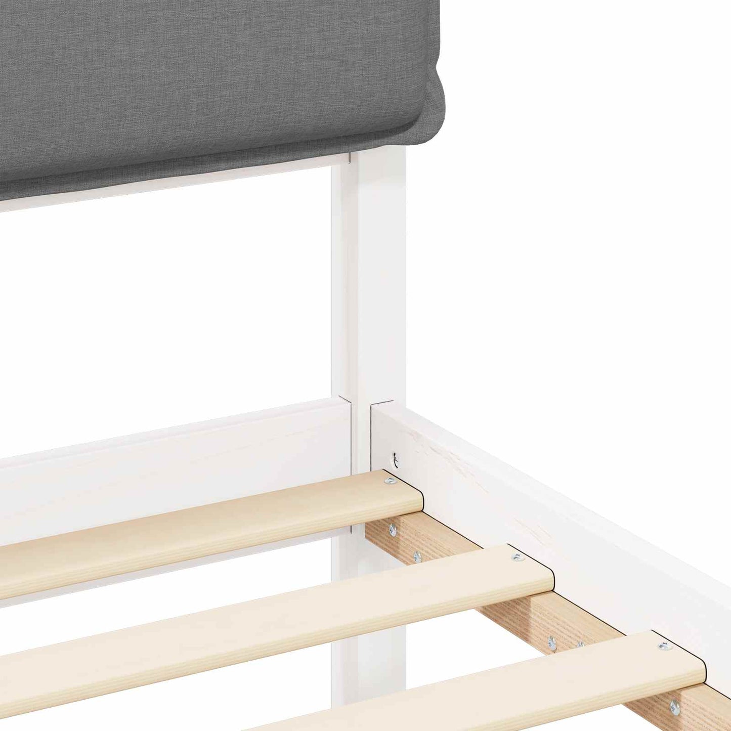Bedframe met Gevoerd Hoofdgedeelte Lichtgrijs 180 x 200 cm is nu te koop bij PeponiXL, paradijselijk wonen!