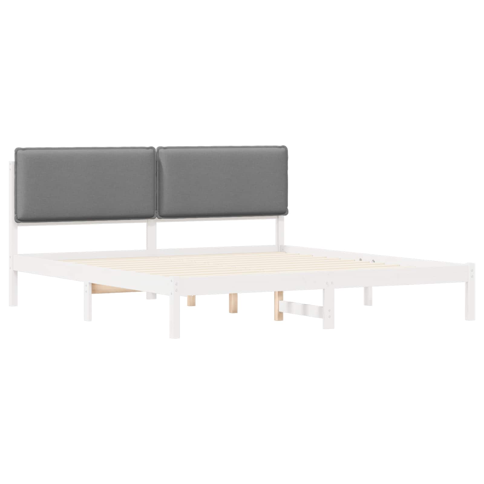 Bedframe met Gevoerd Hoofdgedeelte Lichtgrijs 180 x 200 cm is nu te koop bij PeponiXL, paradijselijk wonen!
