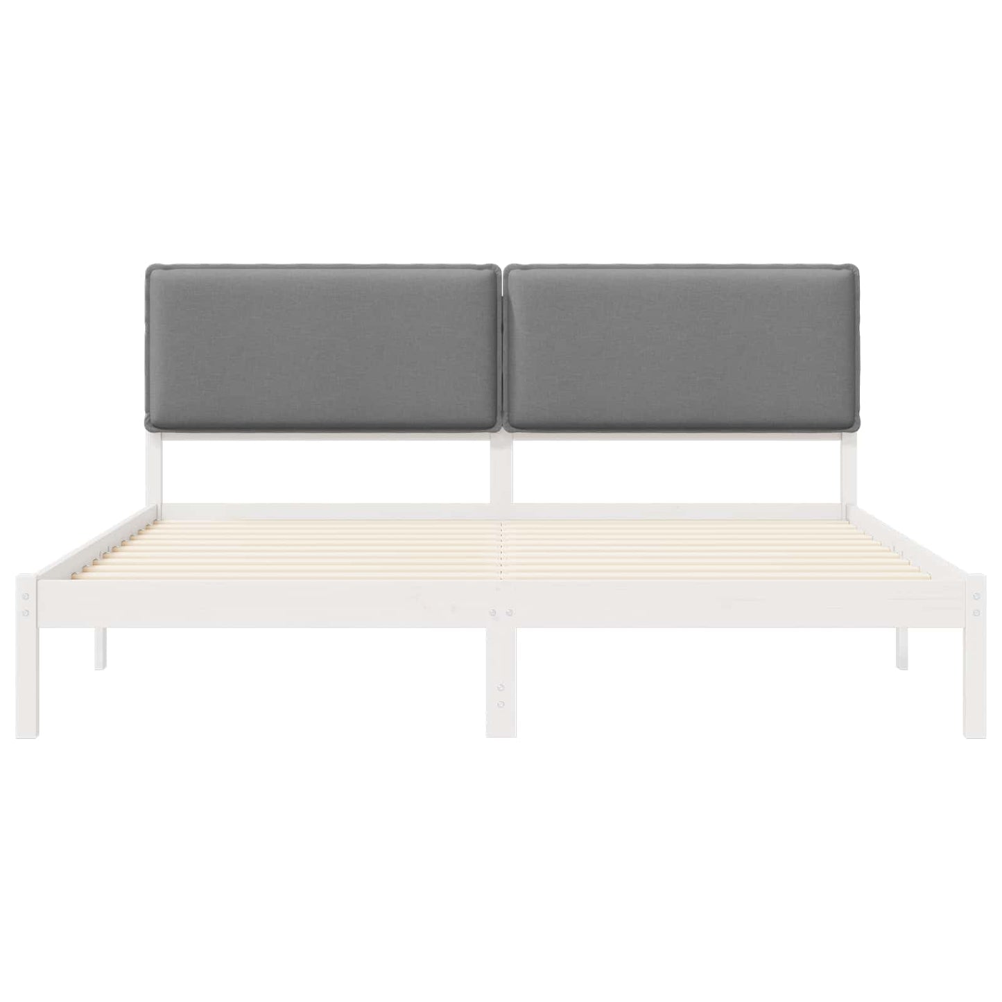 Bedframe met Gevoerd Hoofdgedeelte Lichtgrijs 180 x 200 cm is nu te koop bij PeponiXL, paradijselijk wonen!