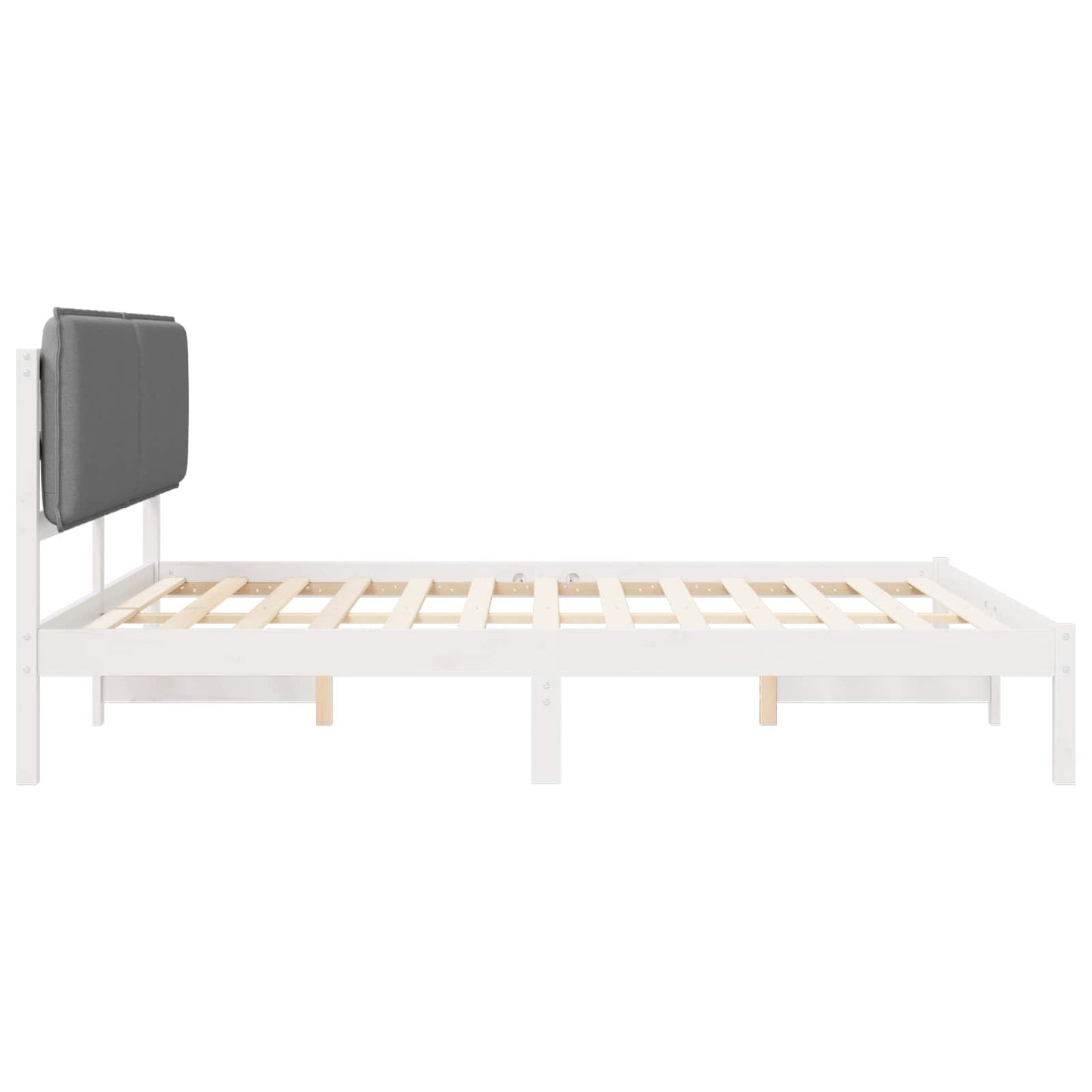 Bedframe met Gevoerd Hoofdgedeelte Lichtgrijs 180 x 200 cm is nu te koop bij PeponiXL, paradijselijk wonen!