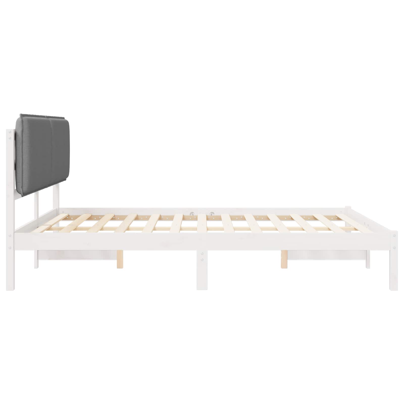 Bedframe met Gevoerd Hoofdgedeelte Lichtgrijs 180 x 200 cm is nu te koop bij PeponiXL, paradijselijk wonen!