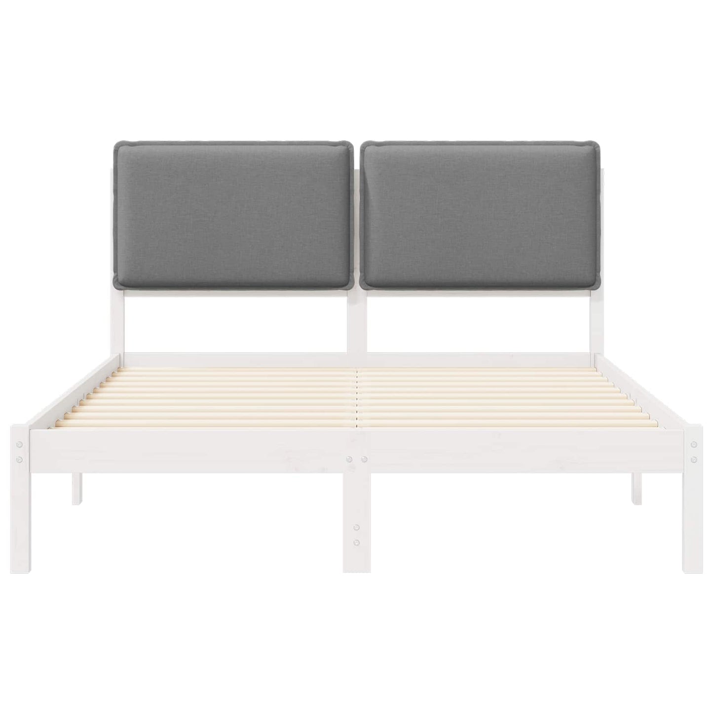 Bedframe met Gevoerd Hoofdgedeelte Lichtgrijs 150 x 200 cm is nu te koop bij PeponiXL, paradijselijk wonen!