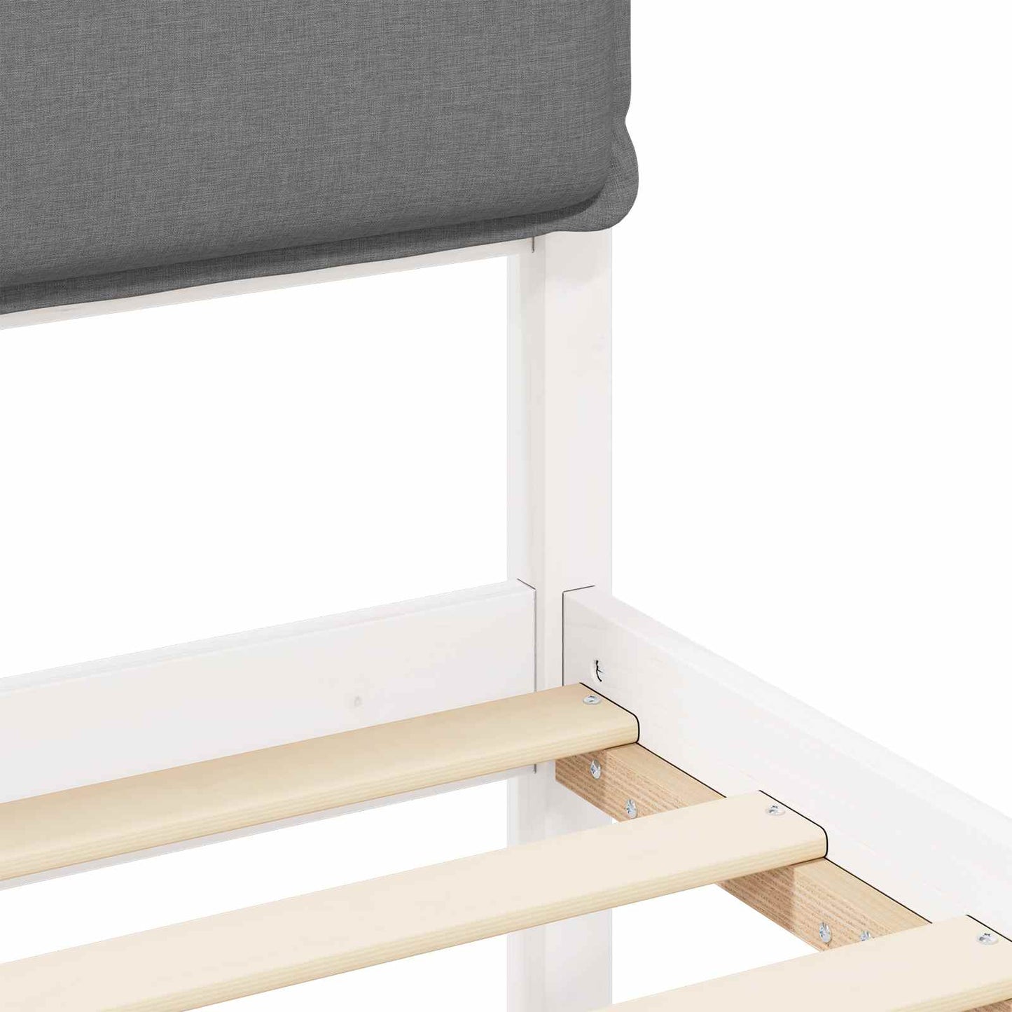 Bedframe met Gevoerd Hoofdgedeelte Lichtgrijs 100 x 200 cm is nu te koop bij PeponiXL, paradijselijk wonen!