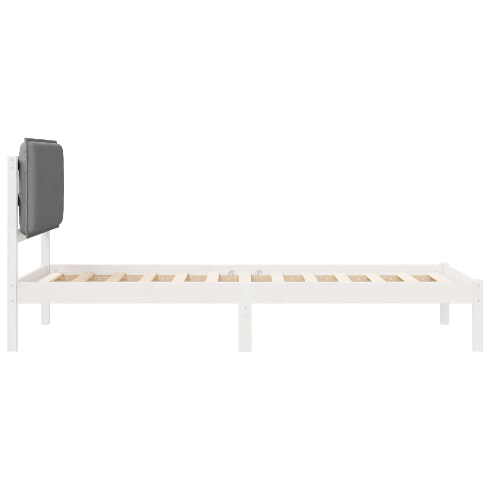 Bedframe met Gevoerd Hoofdgedeelte Lichtgrijs 80 x 200 cm is nu te koop bij PeponiXL, paradijselijk wonen!