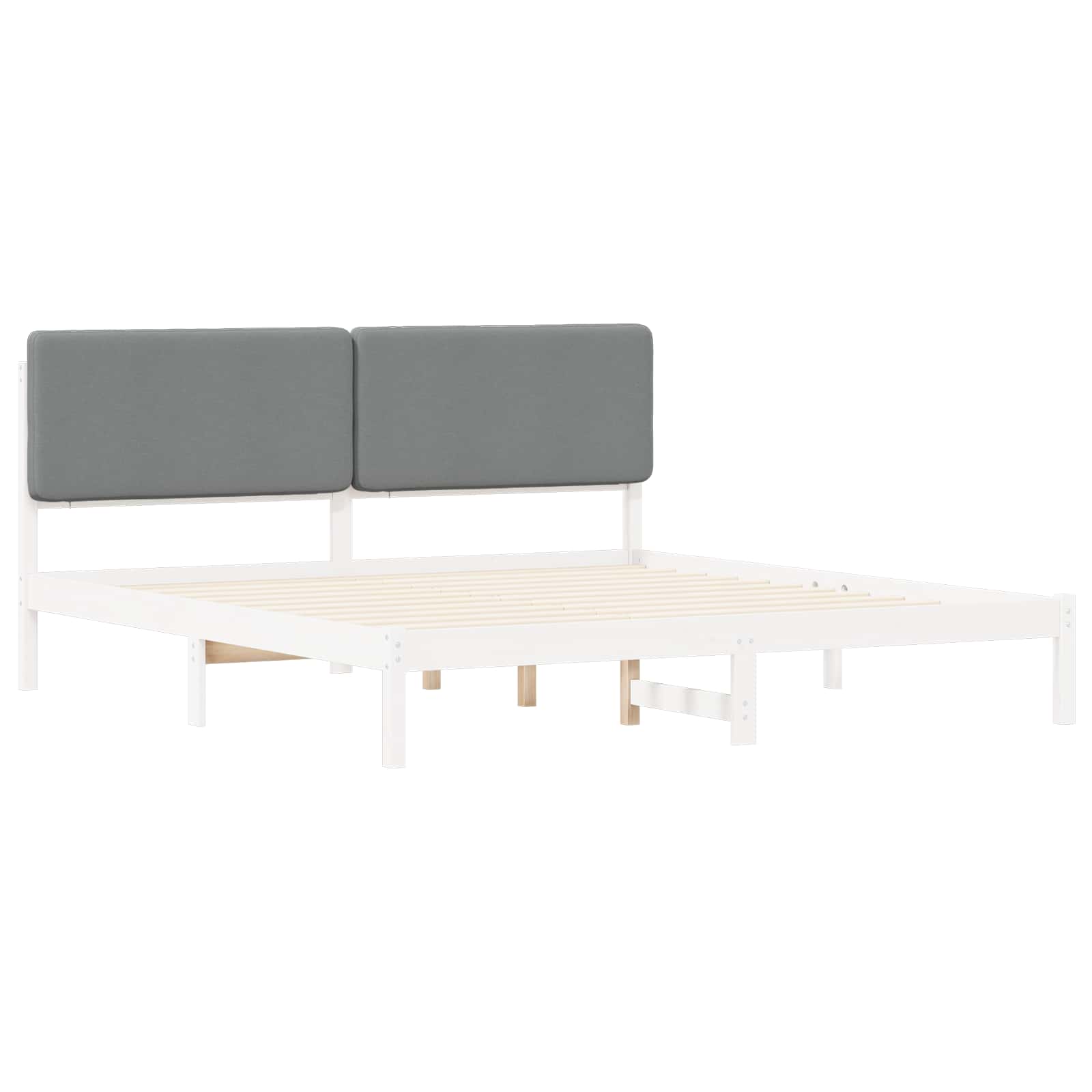 Bedframe met Gevoerd Hoofdgedeelte Lichtgrijs 180 x 200 cm is nu te koop bij PeponiXL, paradijselijk wonen!