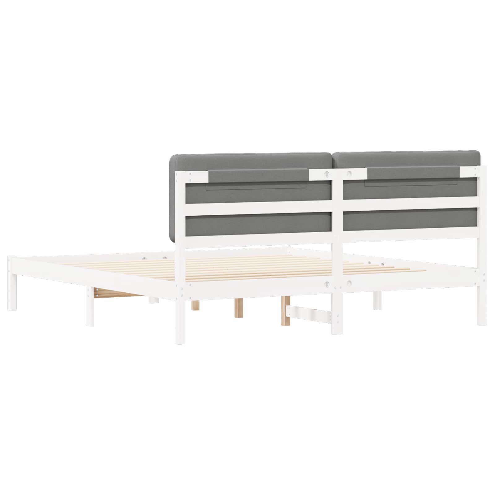 Bedframe met Gevoerd Hoofdgedeelte Lichtgrijs 180 x 200 cm is nu te koop bij PeponiXL, paradijselijk wonen!