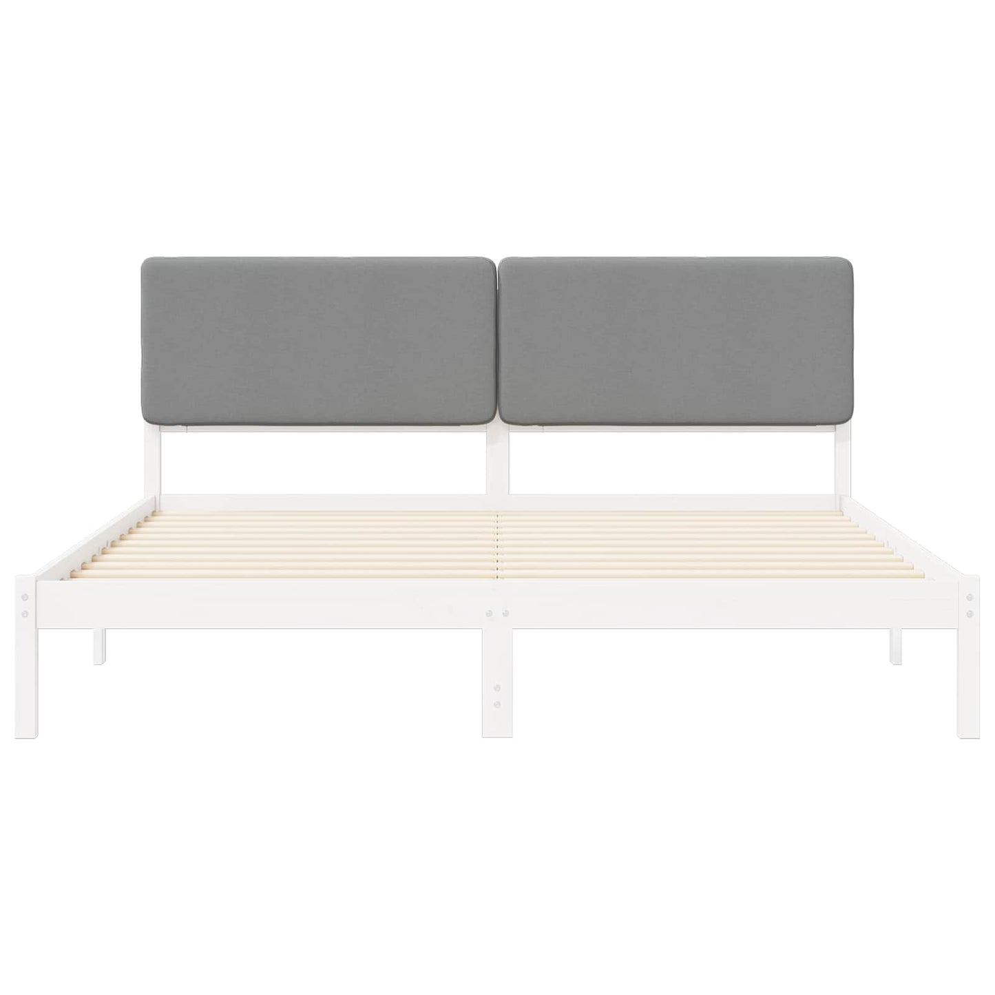 Bedframe met Gevoerd Hoofdgedeelte Lichtgrijs 180 x 200 cm is nu te koop bij PeponiXL, paradijselijk wonen!