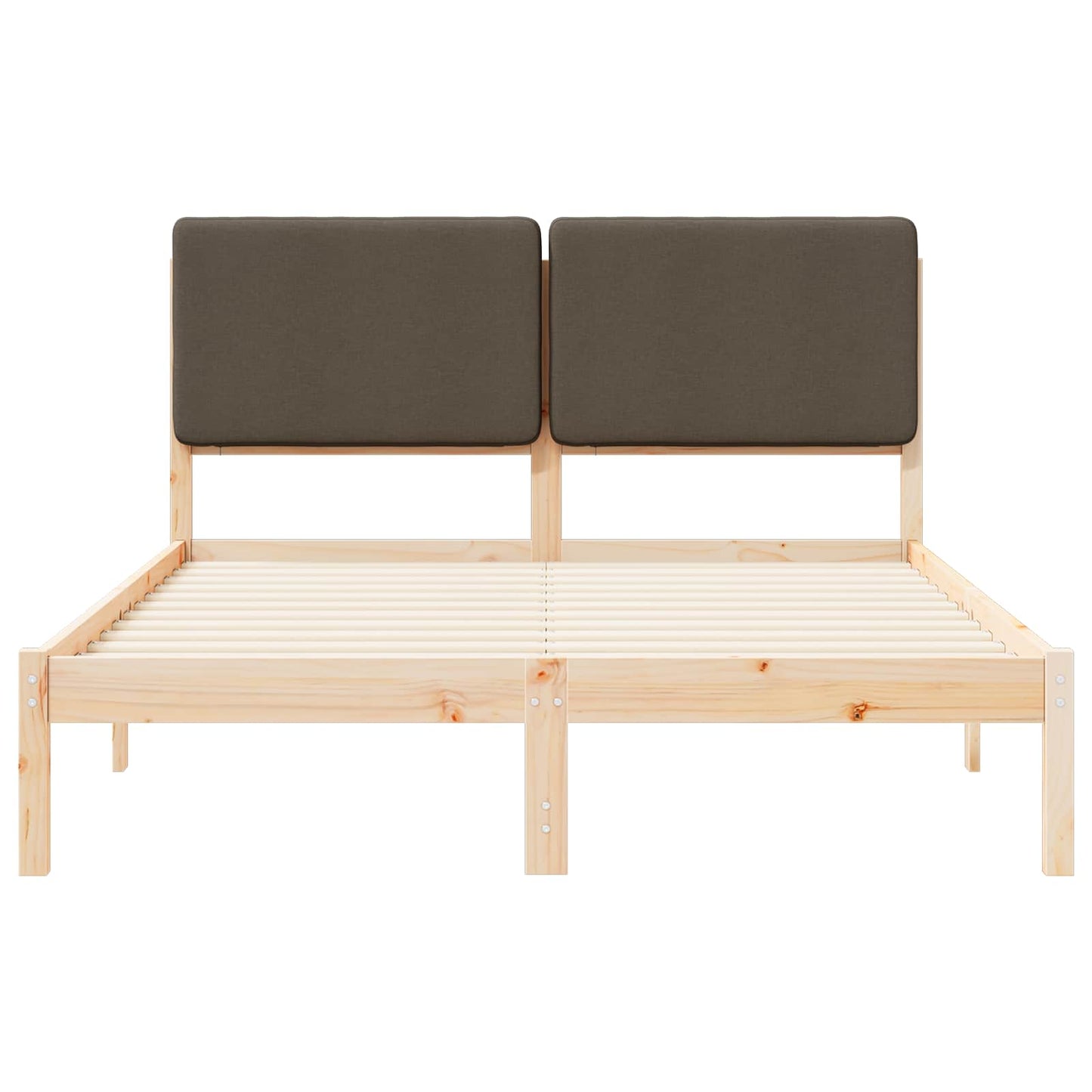 Bedframe met Gevoerd Hoofdgedeelte Taupe 160 x 200 cm is nu te koop bij PeponiXL, paradijselijk wonen!