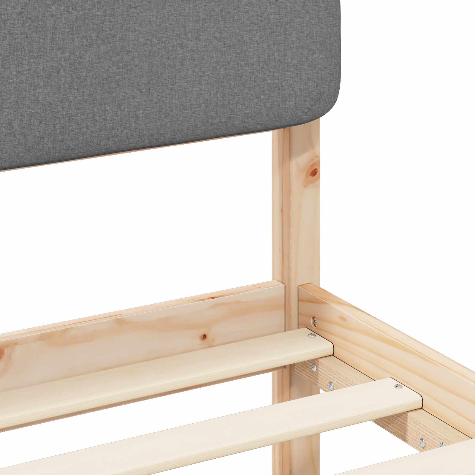 Bedframe met Gevoerd Hoofdgedeelte Lichtgrijs 80 x 200 cm is nu te koop bij PeponiXL, paradijselijk wonen!