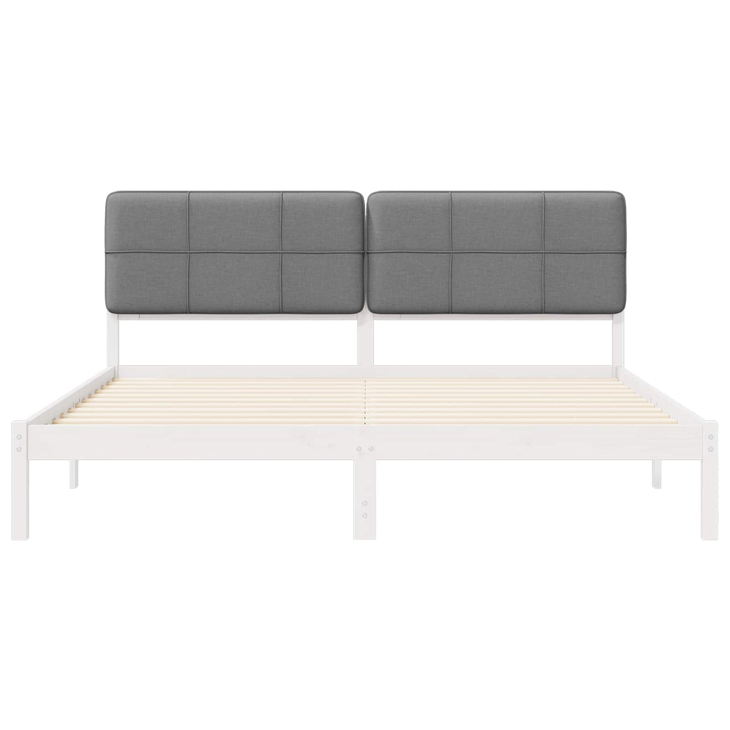 Bedframe met Gevoerd Hoofdgedeelte Lichtgrijs 180 x 200 cm is nu te koop bij PeponiXL, paradijselijk wonen!