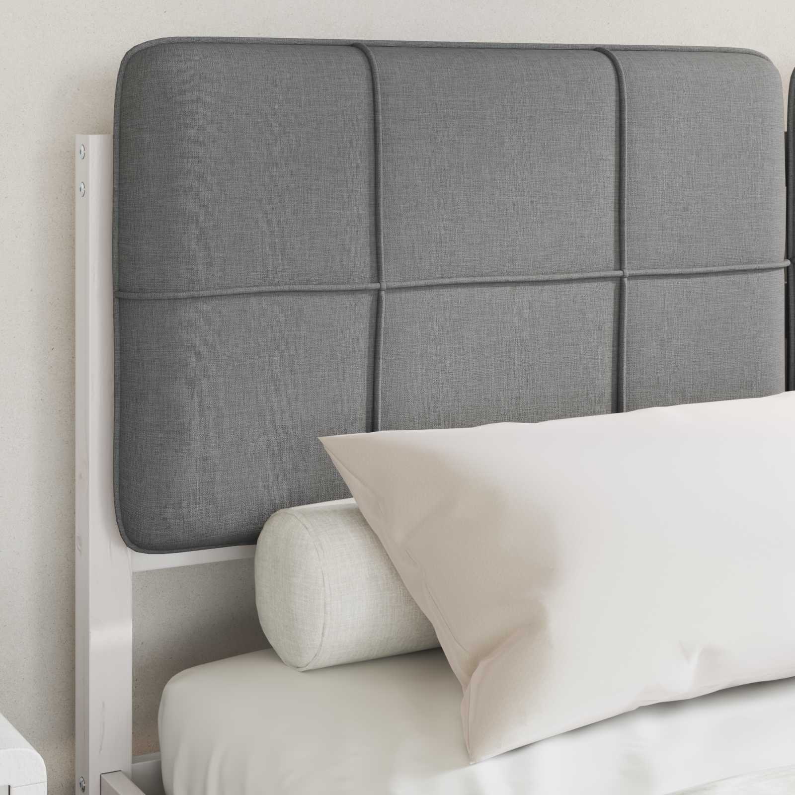 Bedframe met Gevoerd Hoofdgedeelte Lichtgrijs 140 x 200 cm is nu te koop bij PeponiXL, paradijselijk wonen!