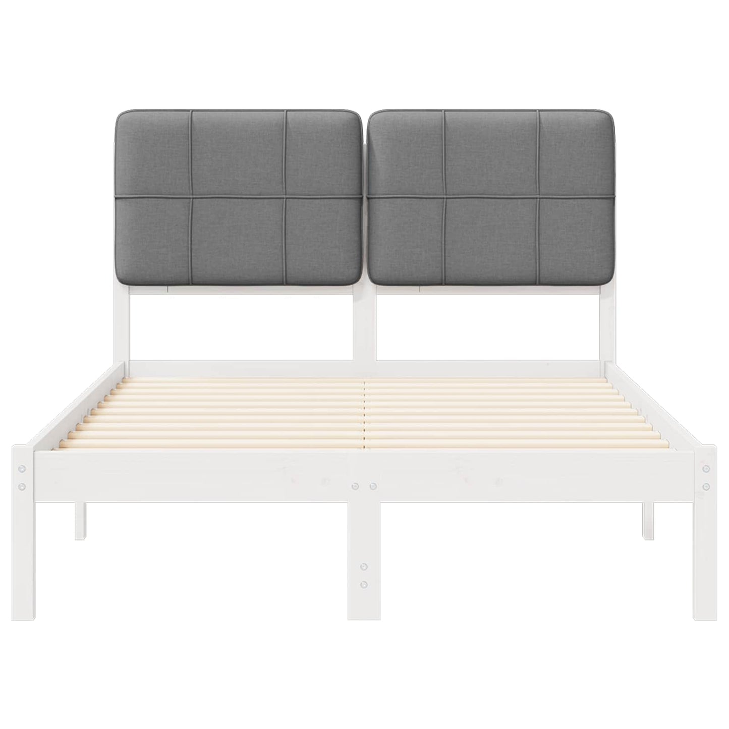 Bedframe met Gevoerd Hoofdgedeelte Lichtgrijs 120 x 190 cm is nu te koop bij PeponiXL, paradijselijk wonen!