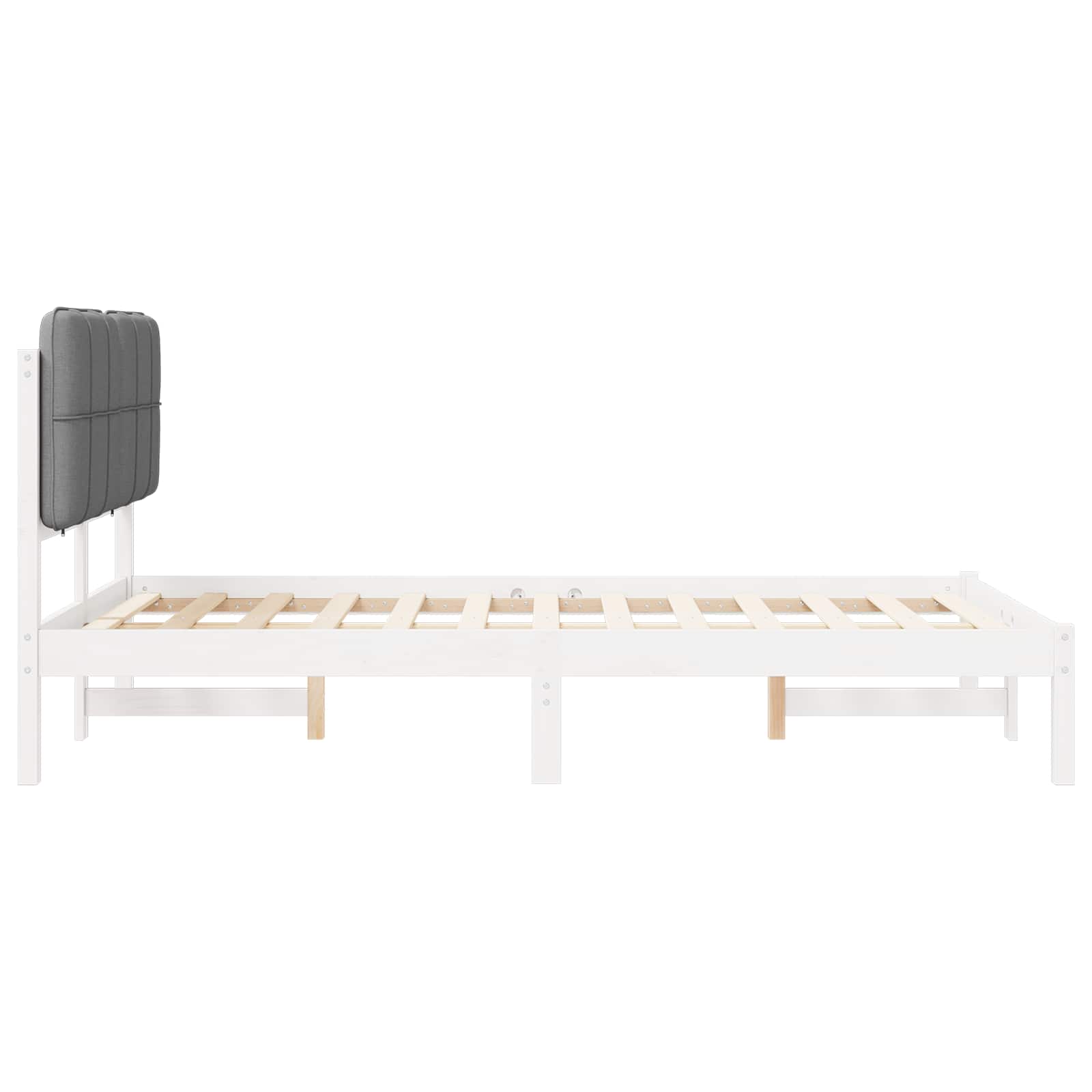 Bedframe met Gevoerd Hoofdgedeelte Lichtgrijs 120 x 190 cm is nu te koop bij PeponiXL, paradijselijk wonen!