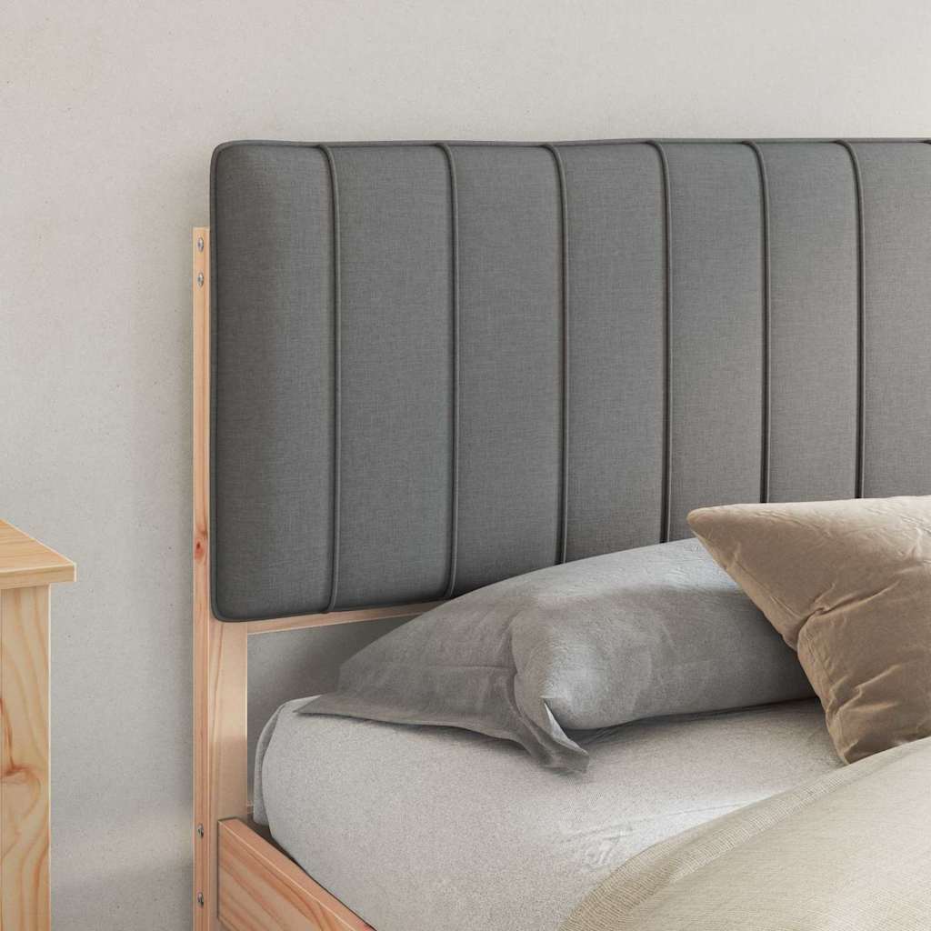 Bedframe met Gevoerd Hoofdgedeelte Lichtgrijs 180 x 200 cm is nu te koop bij PeponiXL, paradijselijk wonen!