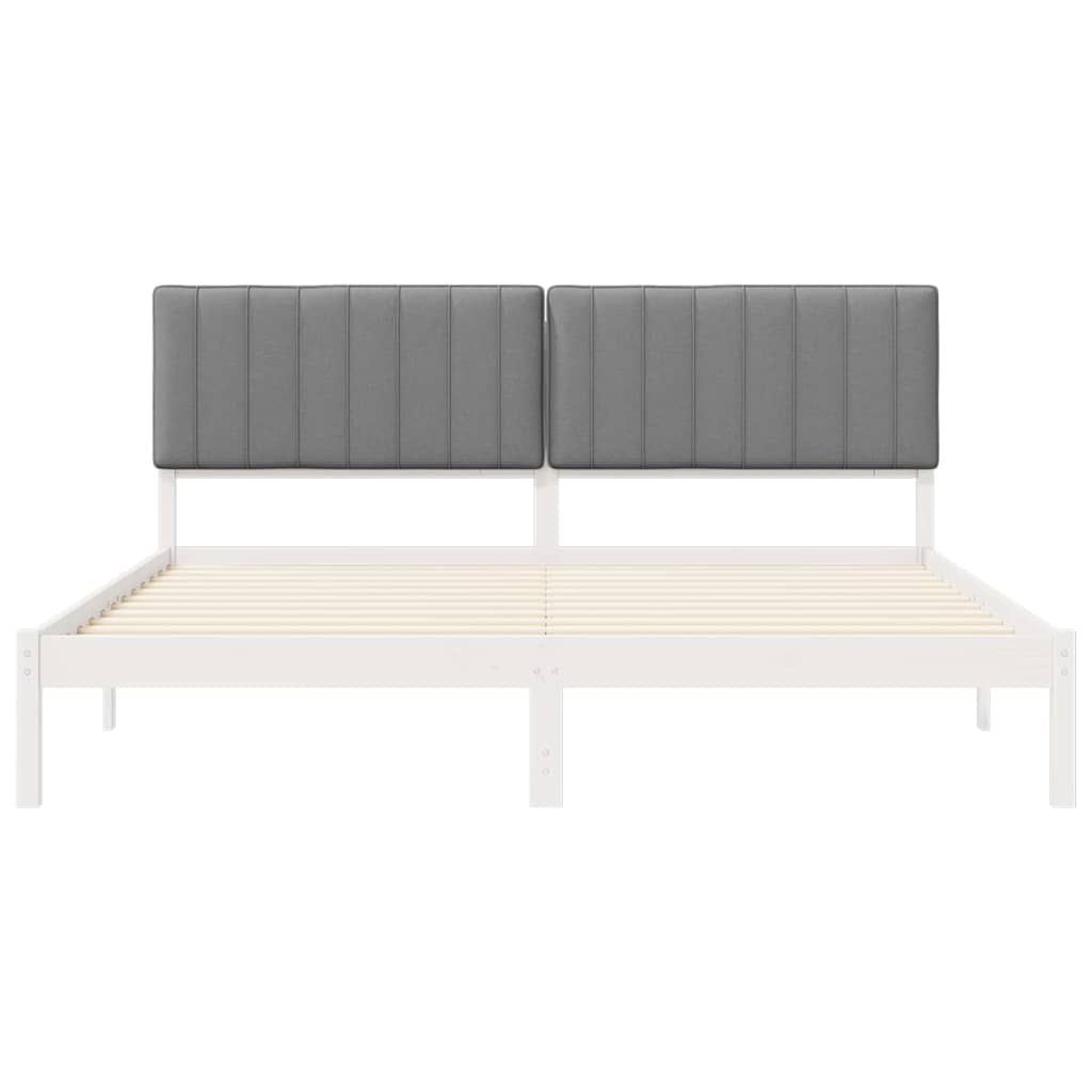 Bedframe met Gevoerd Hoofdgedeelte Lichtgrijs 180 x 200 cm is nu te koop bij PeponiXL, paradijselijk wonen!
