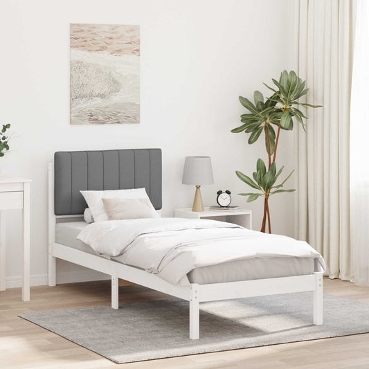 Bedframe met Gevoerd Hoofdgedeelte Lichtgrijs 80 x 200 cm is nu te koop bij PeponiXL, paradijselijk wonen!