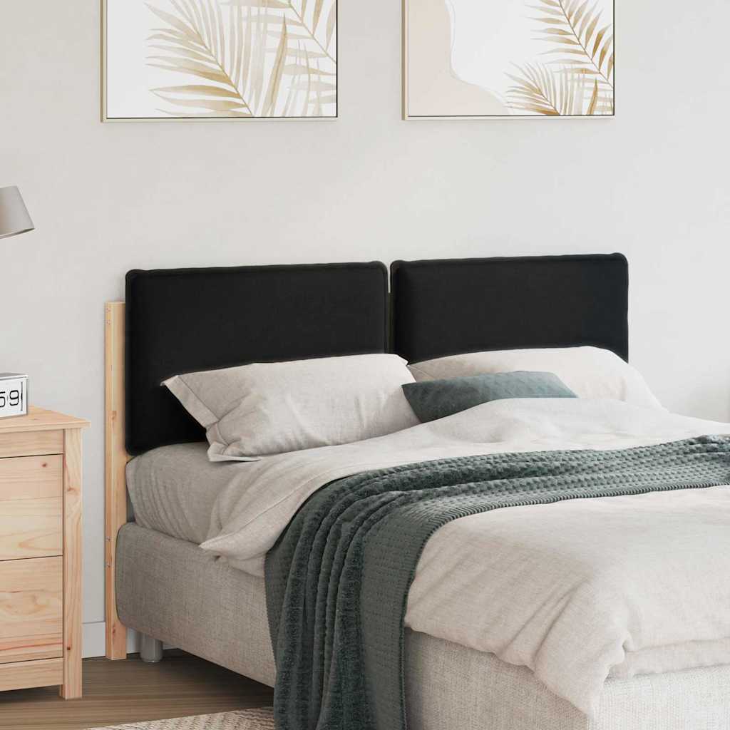 Gestoffeerd hoofdbord met hoofdeinde Natuurlijk en Zwart 160 cm is nu te koop bij PeponiXL, paradijselijk wonen!