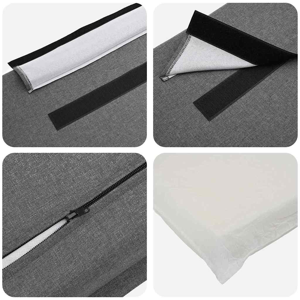 Gestoffeerd hoofdbord Natuurlijk en Lichtgrijs 150 cm is nu te koop bij PeponiXL, paradijselijk wonen!