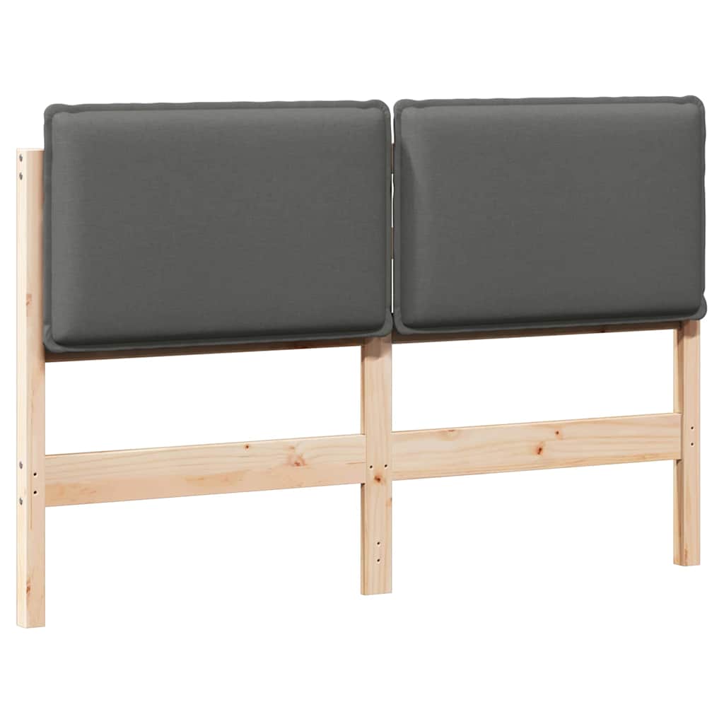 Gestoffeerd hoofdbord Natuurlijk en Lichtgrijs 140 cm is nu te koop bij PeponiXL, paradijselijk wonen!